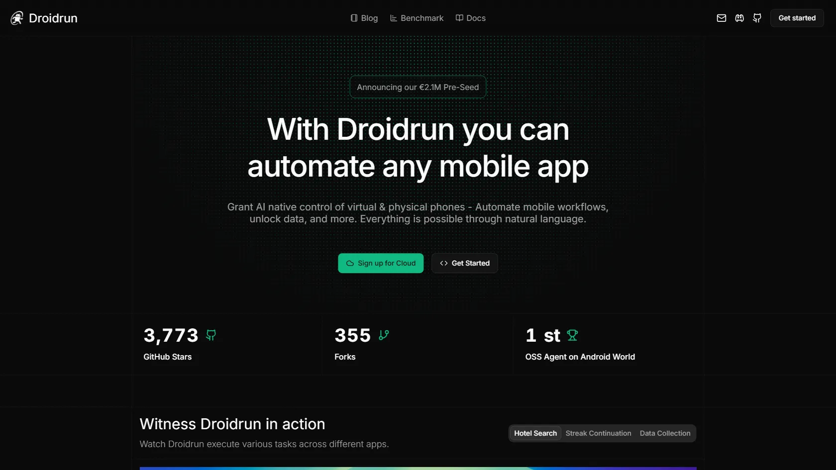 Droidrun screen shot