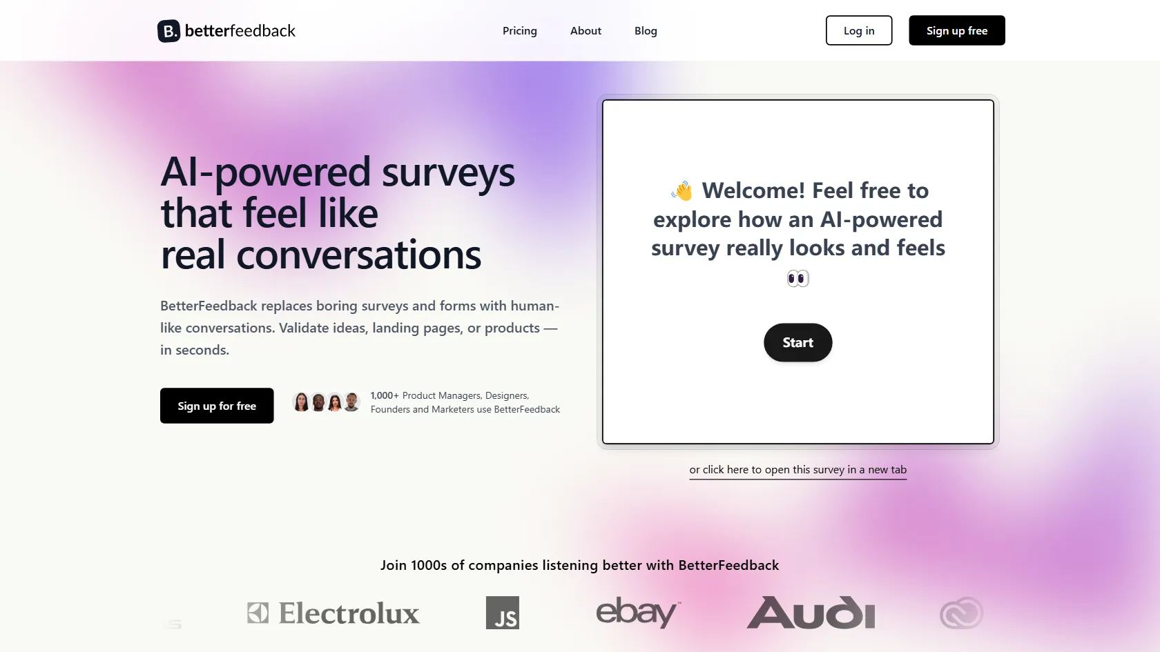 Screenshot or logo of BetterFeedback tool