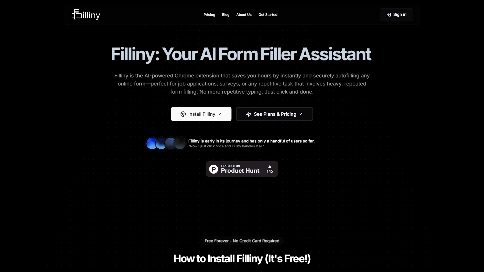 Filliny screen shot