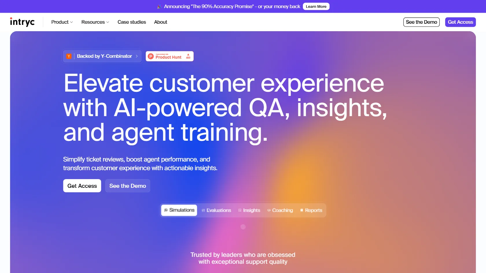 Screenshot or logo of Intryc tool