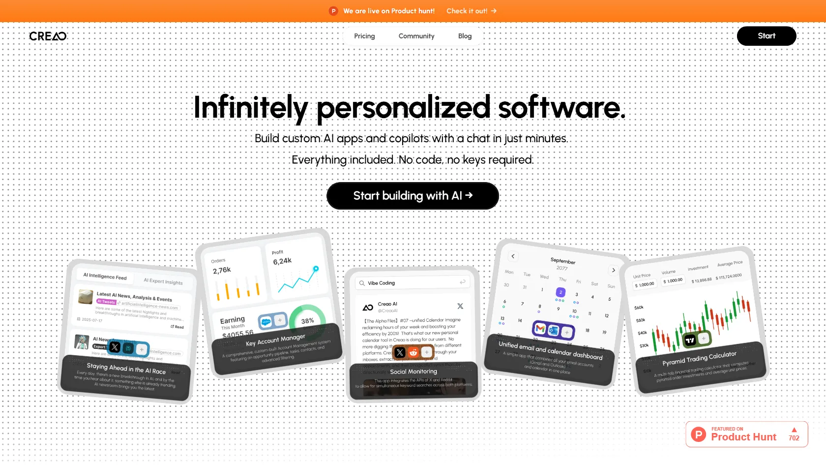 Screenshot or logo of Creao.ai tool