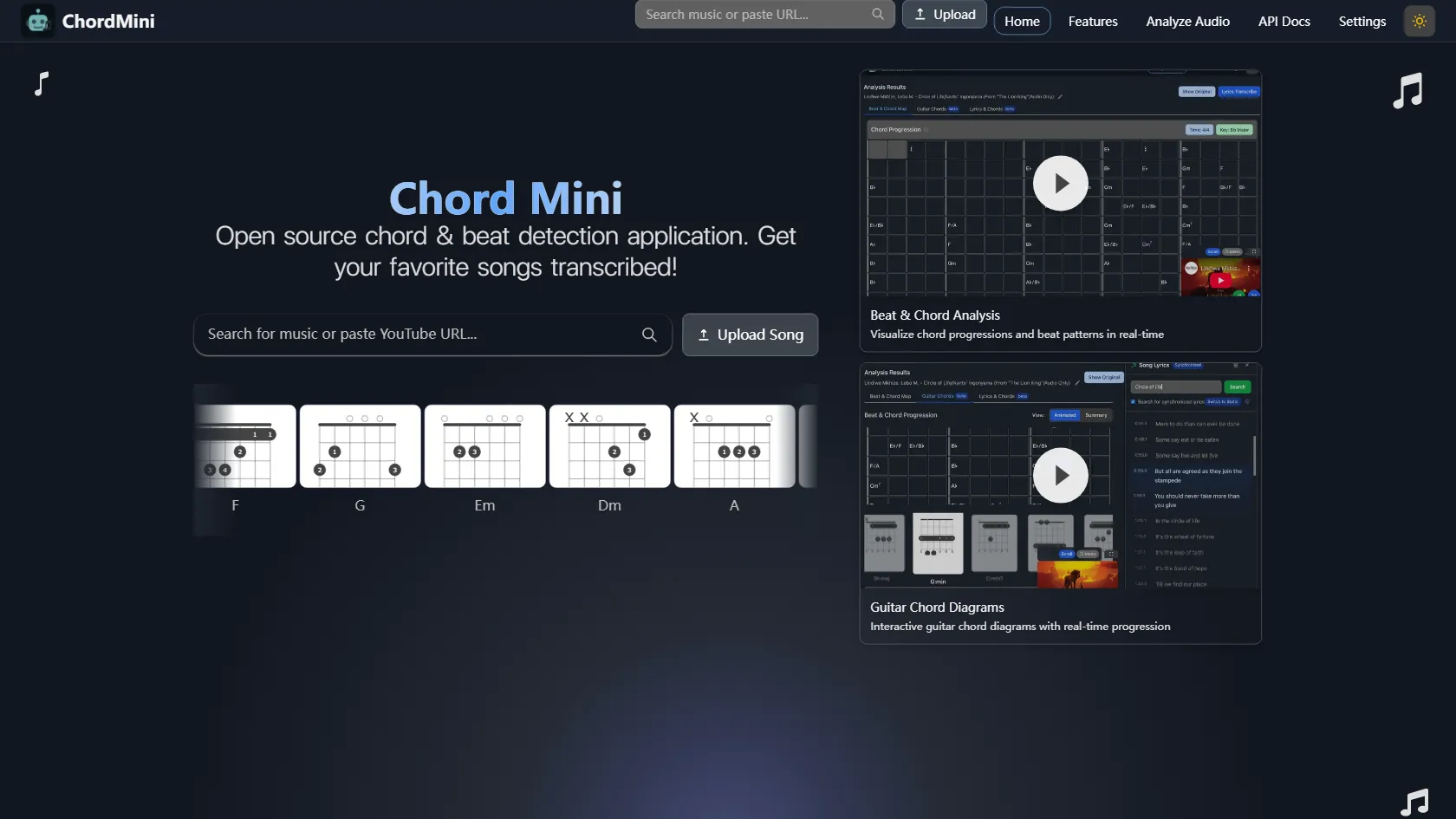 ChordMini screen shot