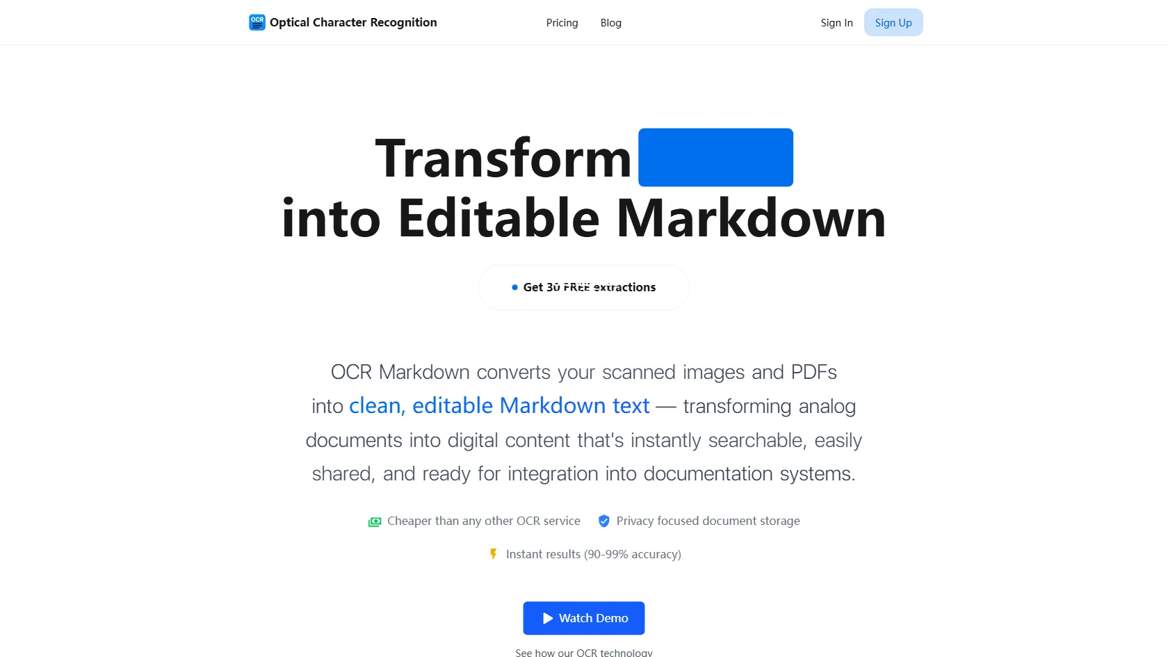 OCR Markdown screen shot