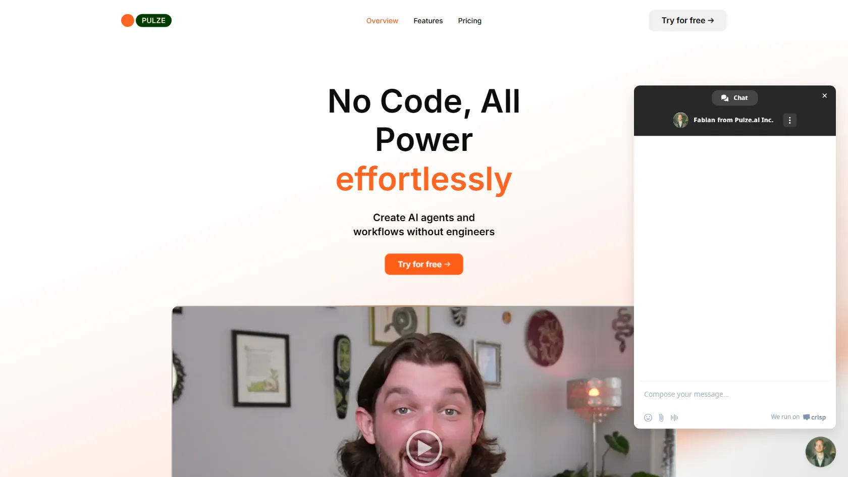 Pulze.ai screen shot