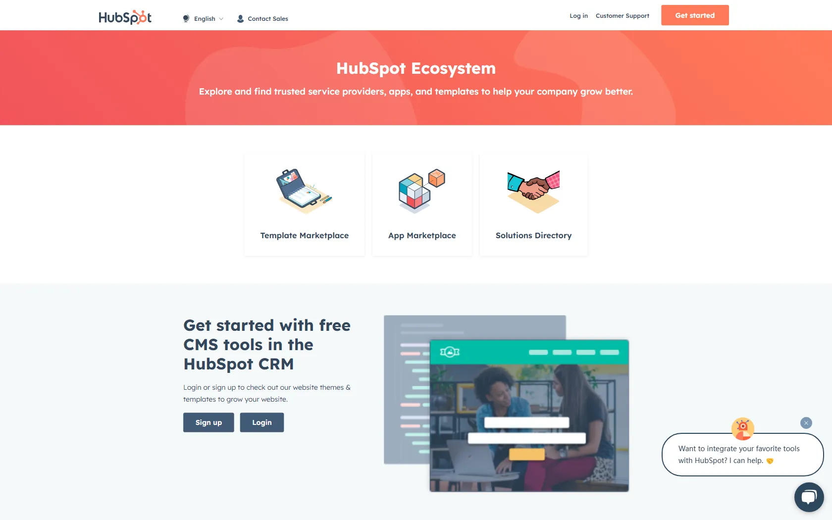 Screenshot or logo of HubSpot Ecosystem tool