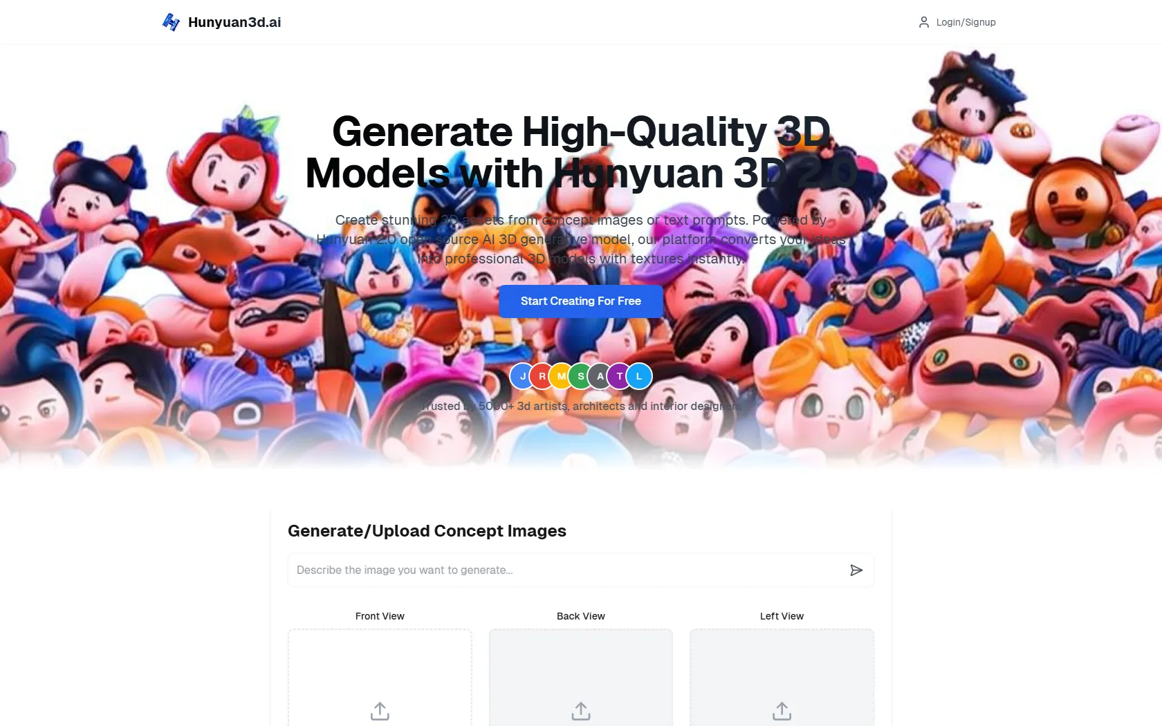 Hunyuan3d.ai screen shot
