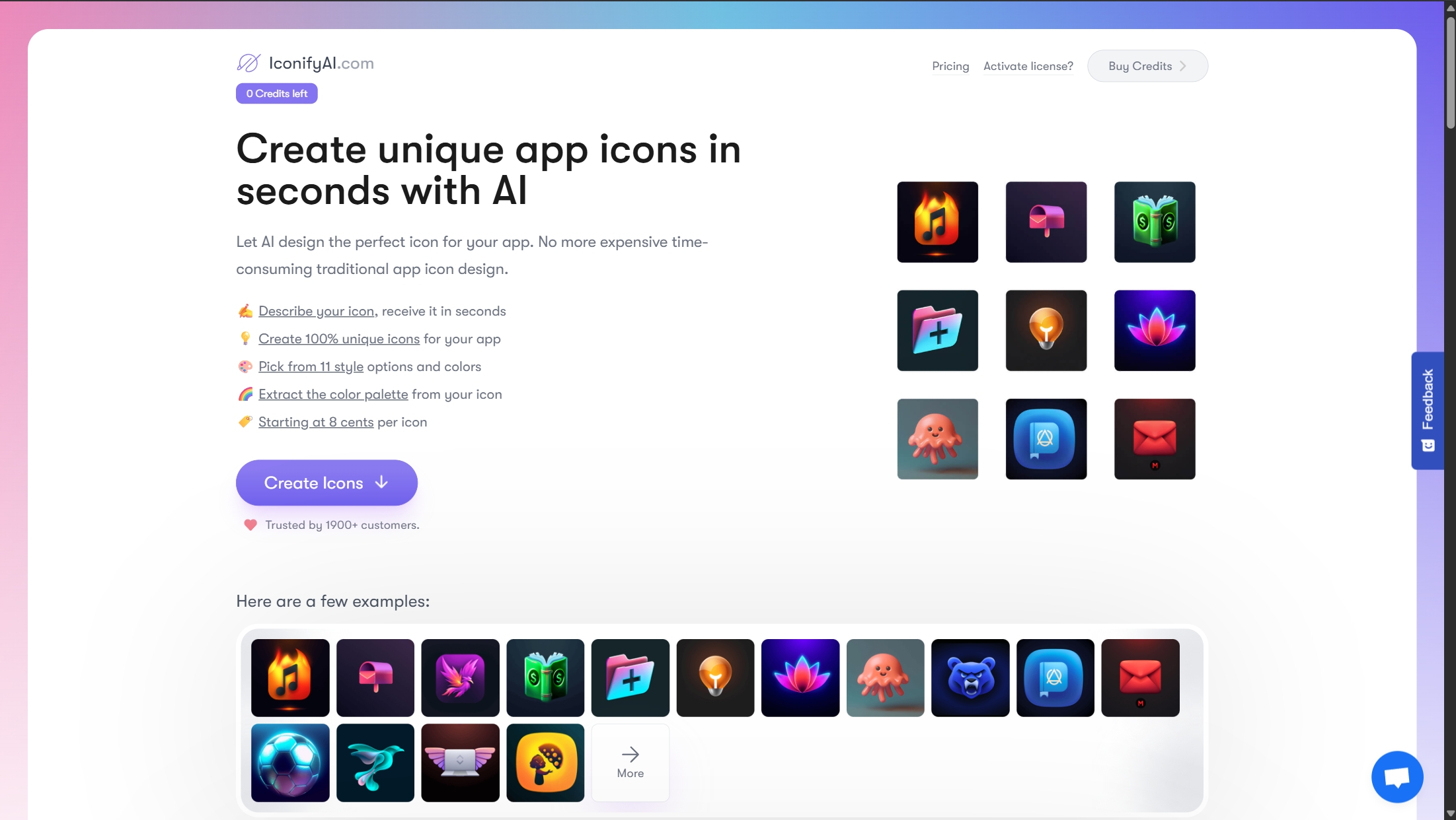 Screenshot or logo of IconifyAI tool