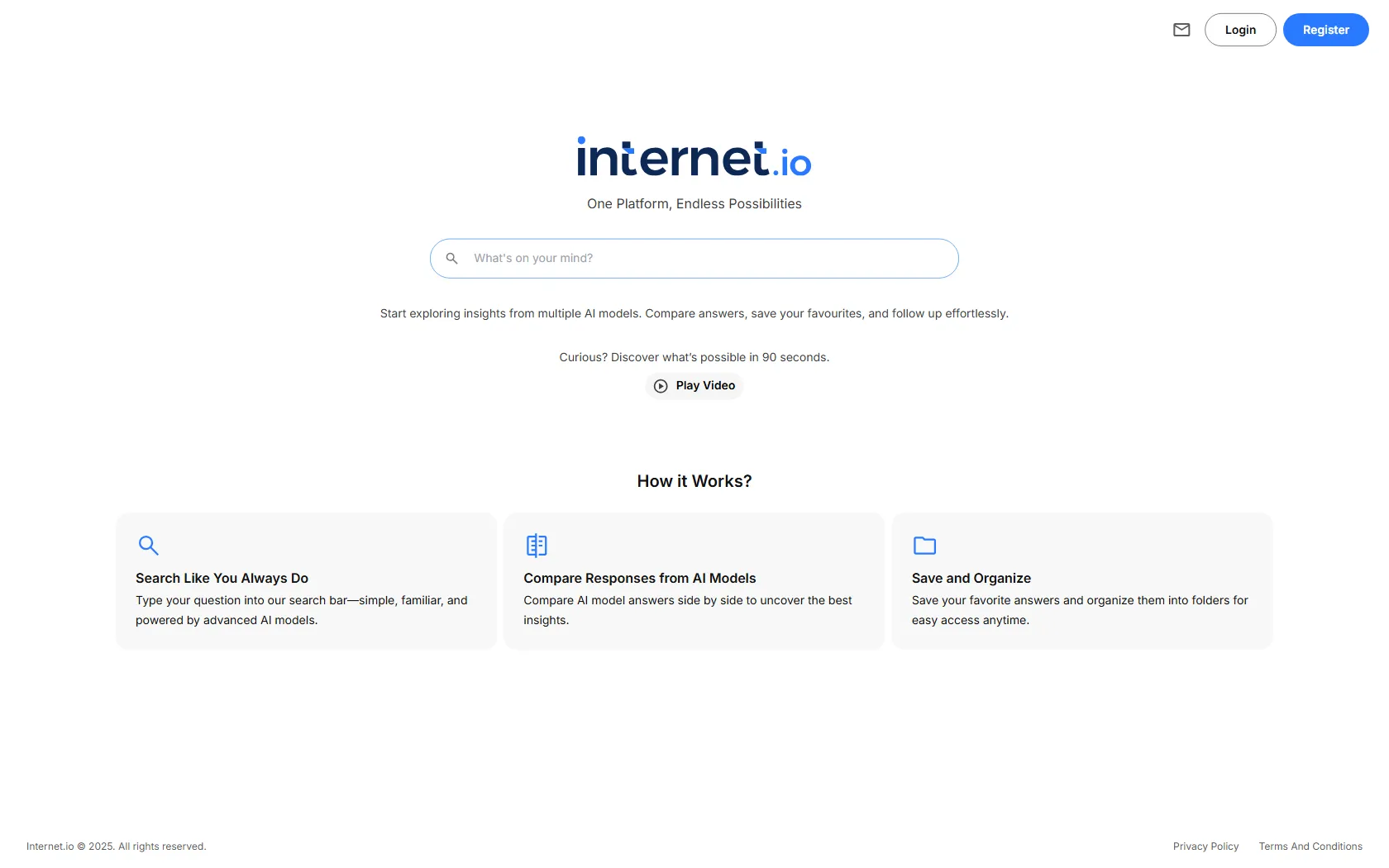 Screenshot or logo of Internet.io tool