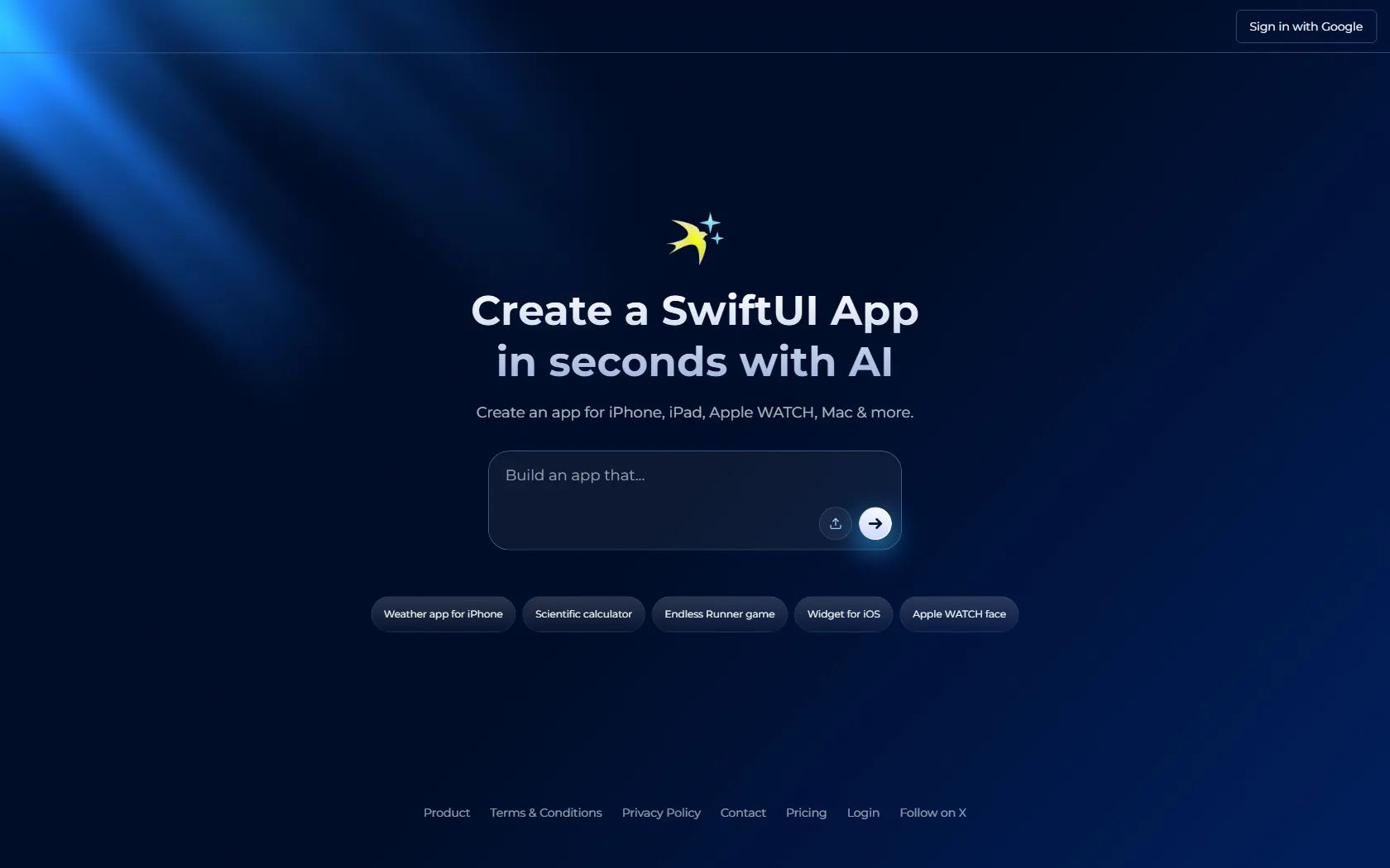 Screenshot or logo of iSwift.dev tool
