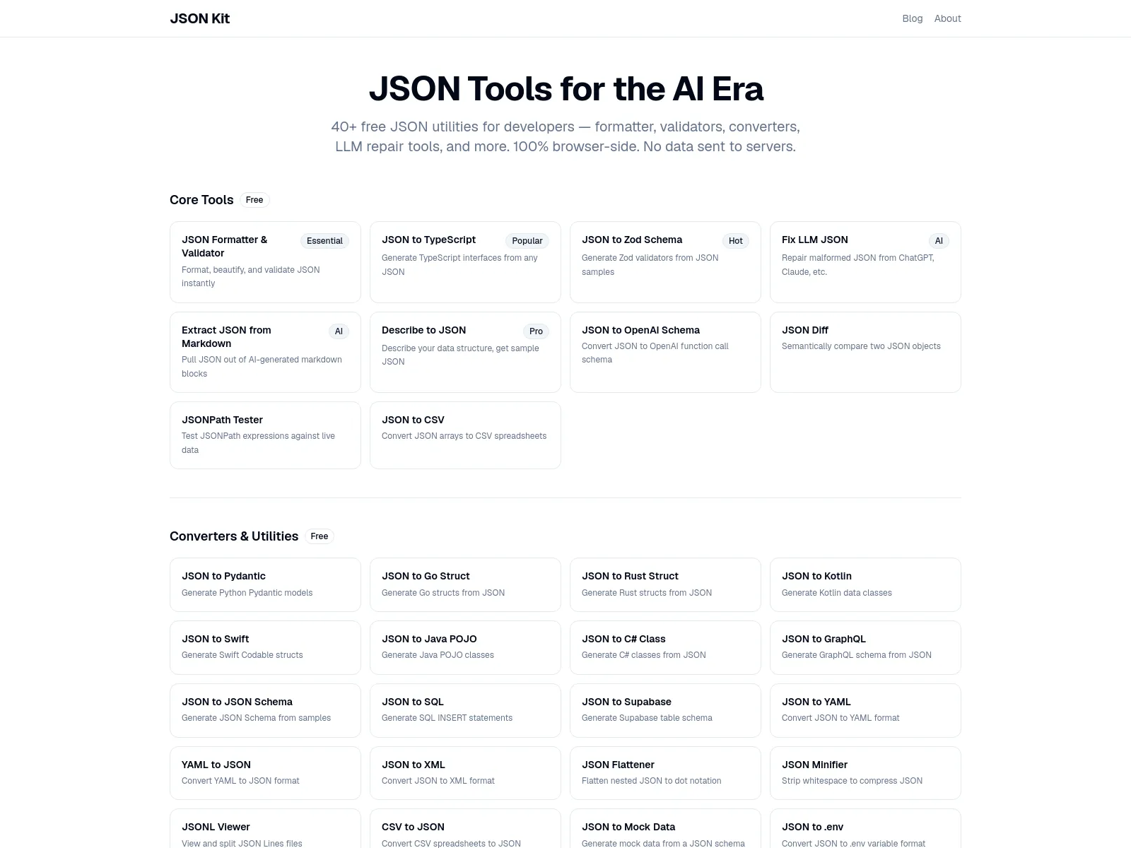JSON Kit screen shot