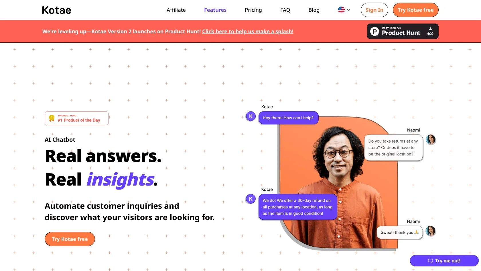 Screenshot or logo of Kotae tool