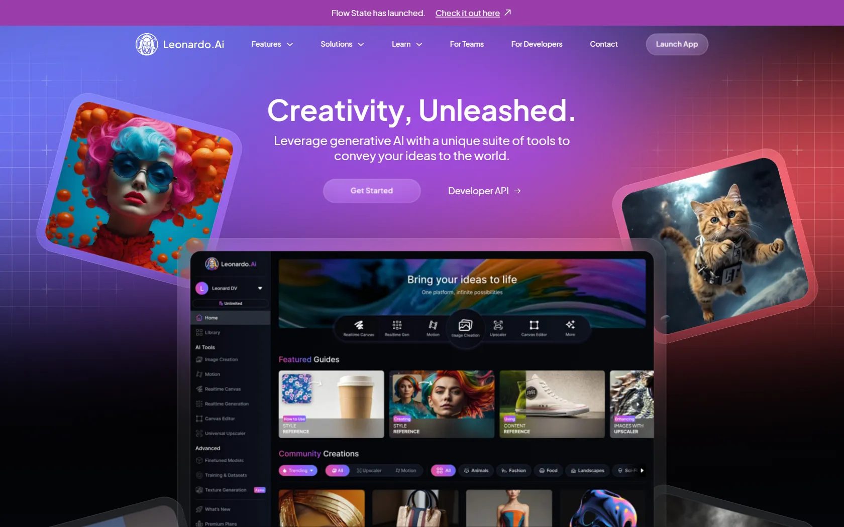 Screenshot or logo of Leonardo AI tool