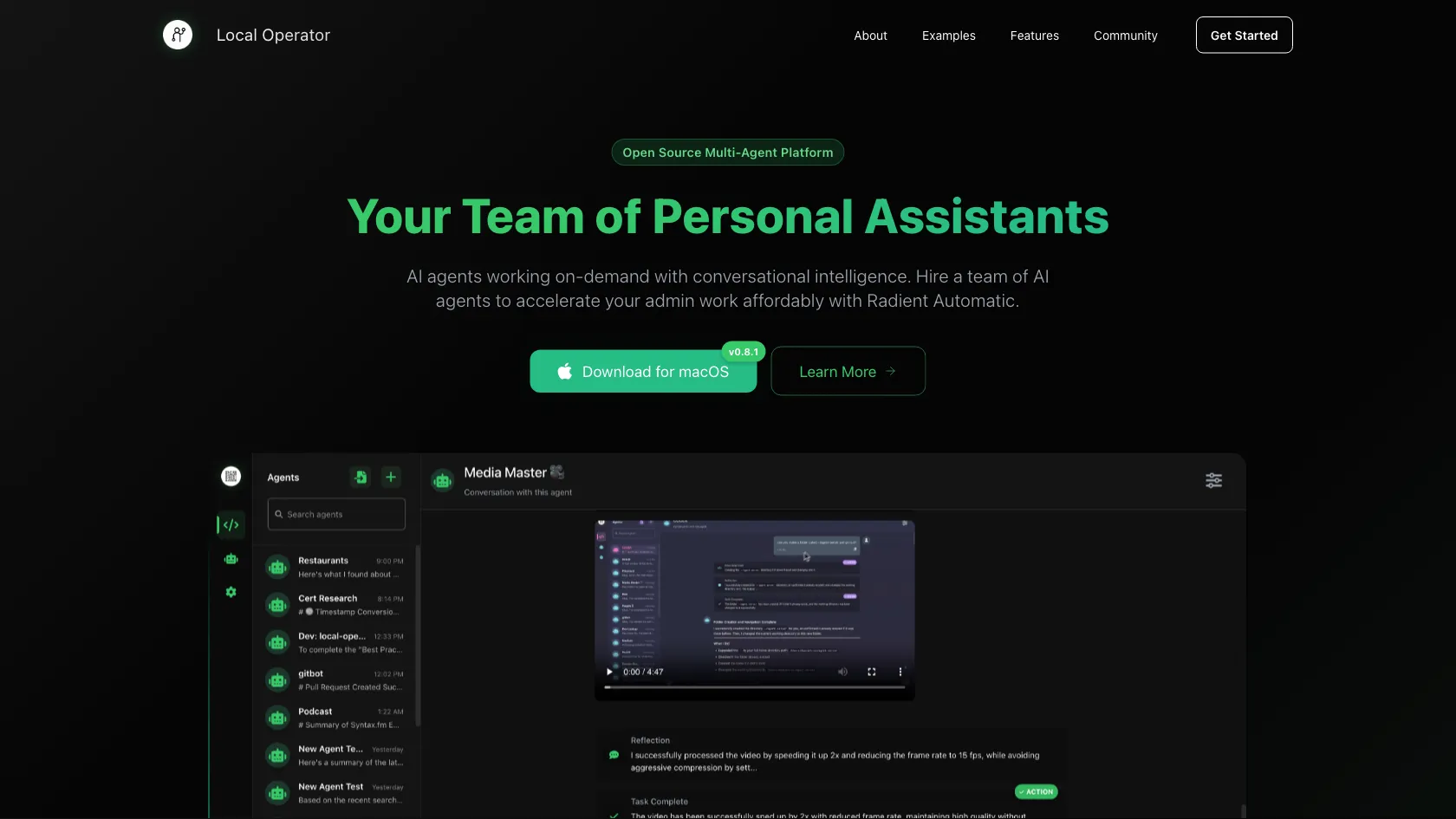 Local Operator screen shot