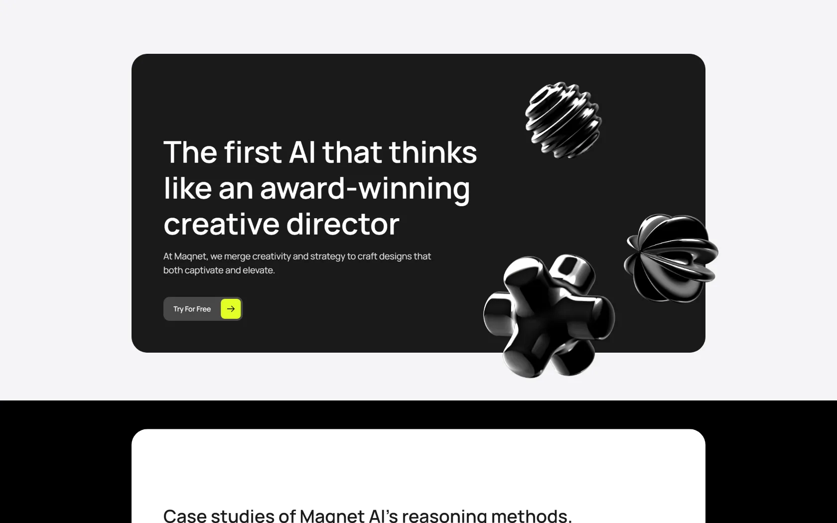 Screenshot or logo of Maqnet AI tool