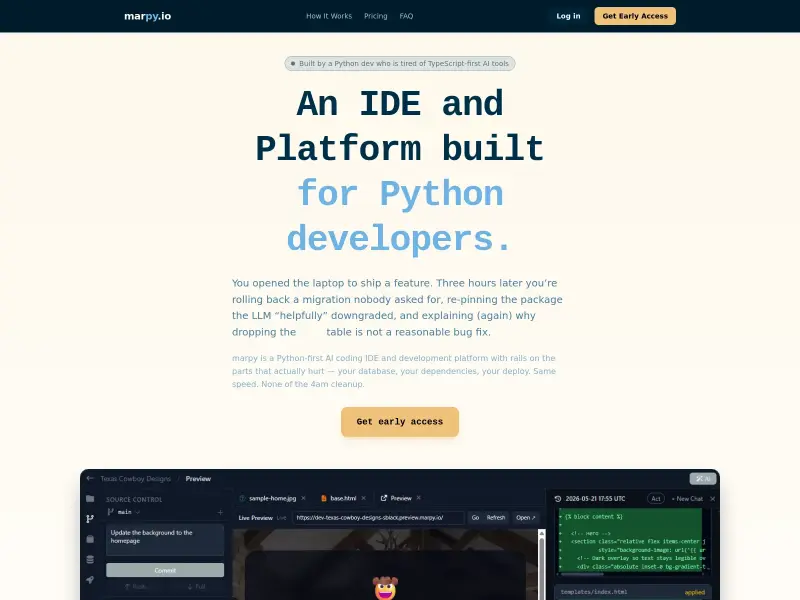 Screenshot or logo of marpy.io tool