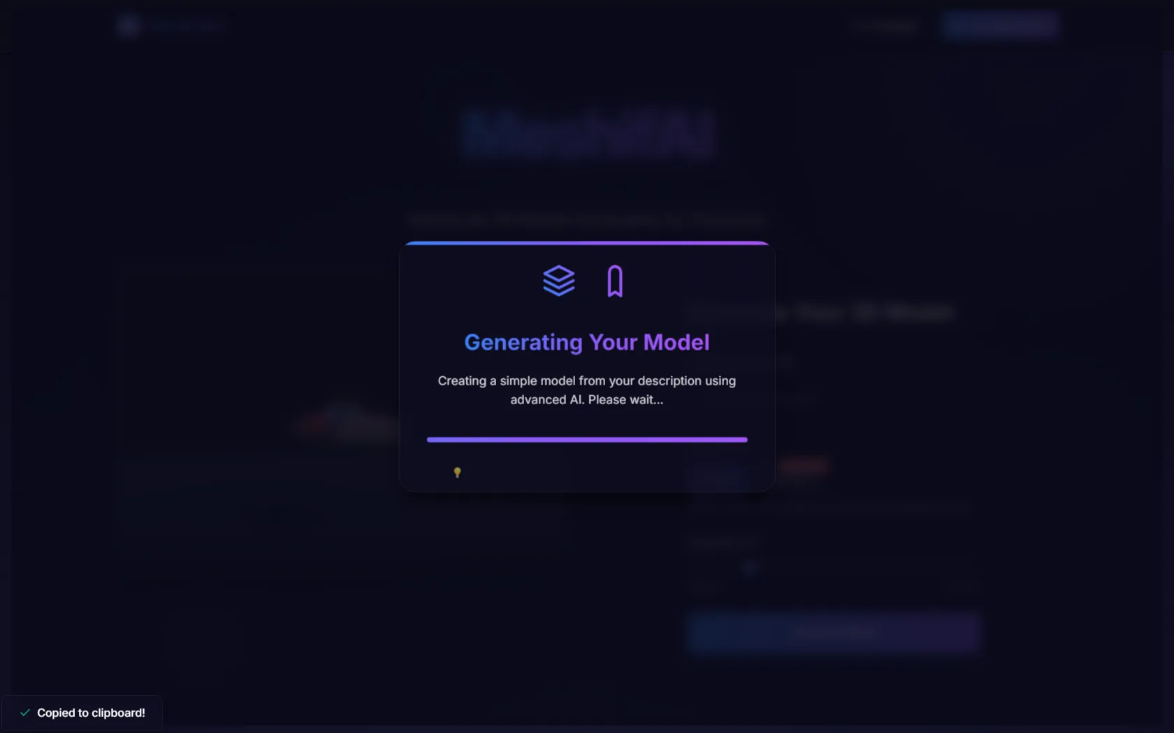 Screenshot or logo of MeshifAI tool
