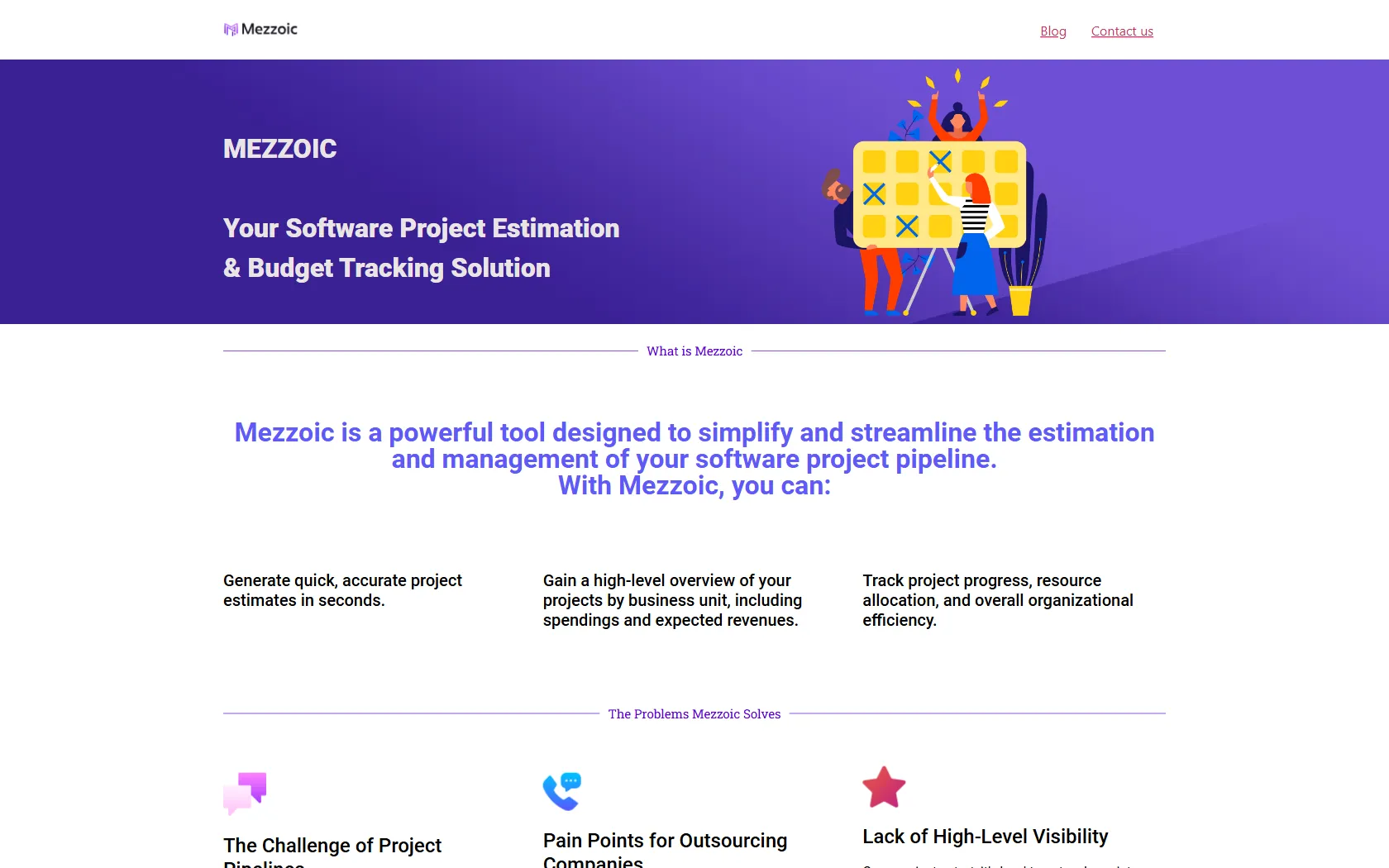 Screenshot or logo of Mezzoic tool