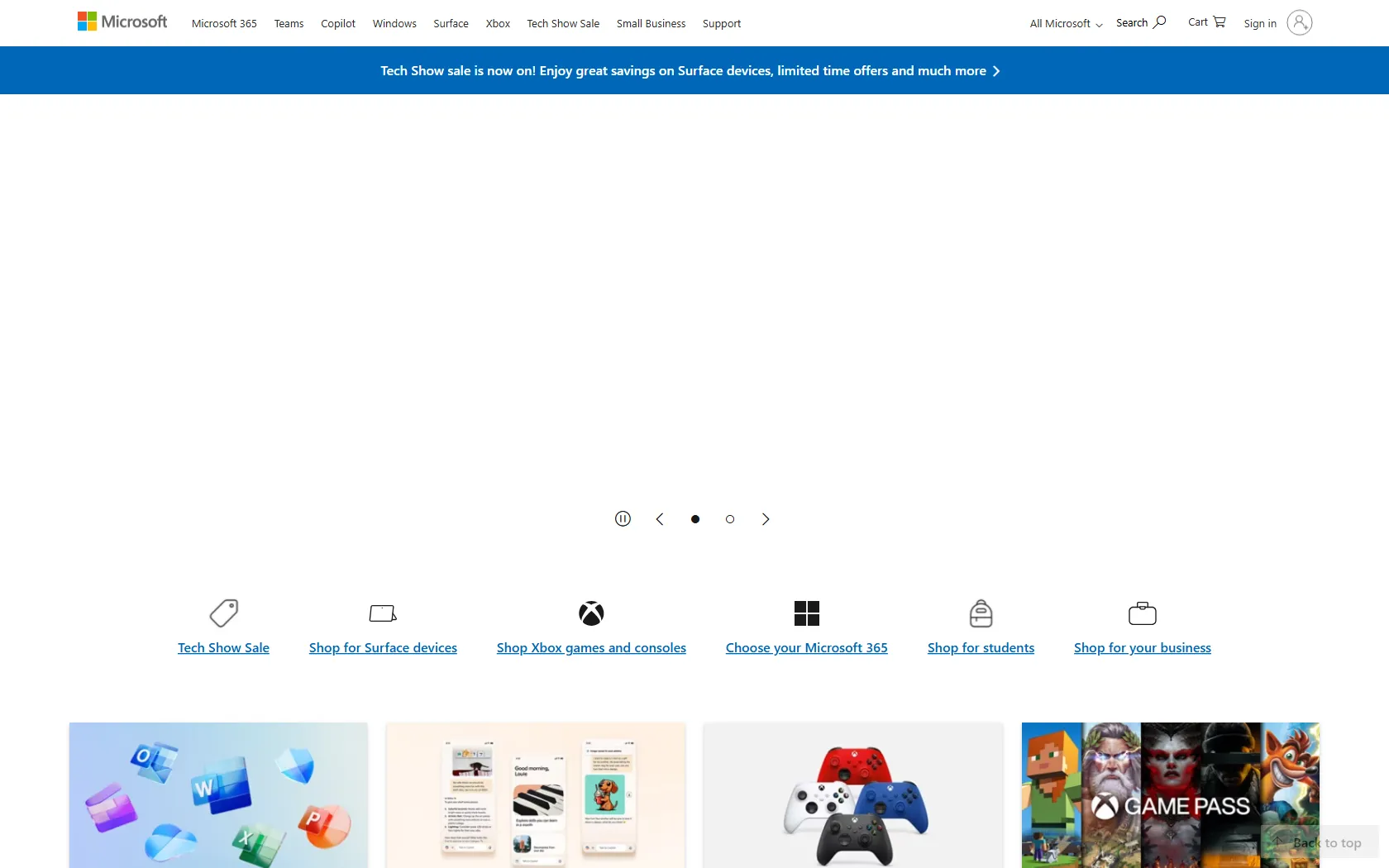 Microsoft screen shot