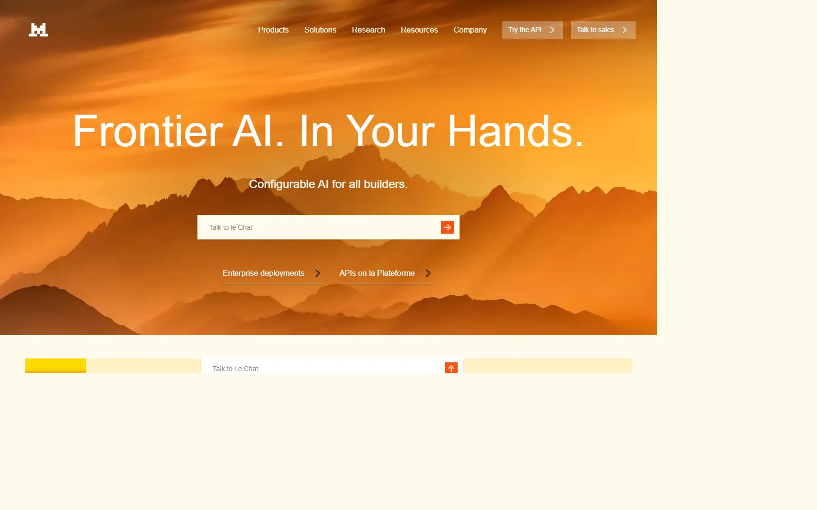 Screenshot or logo of Mistral AI tool