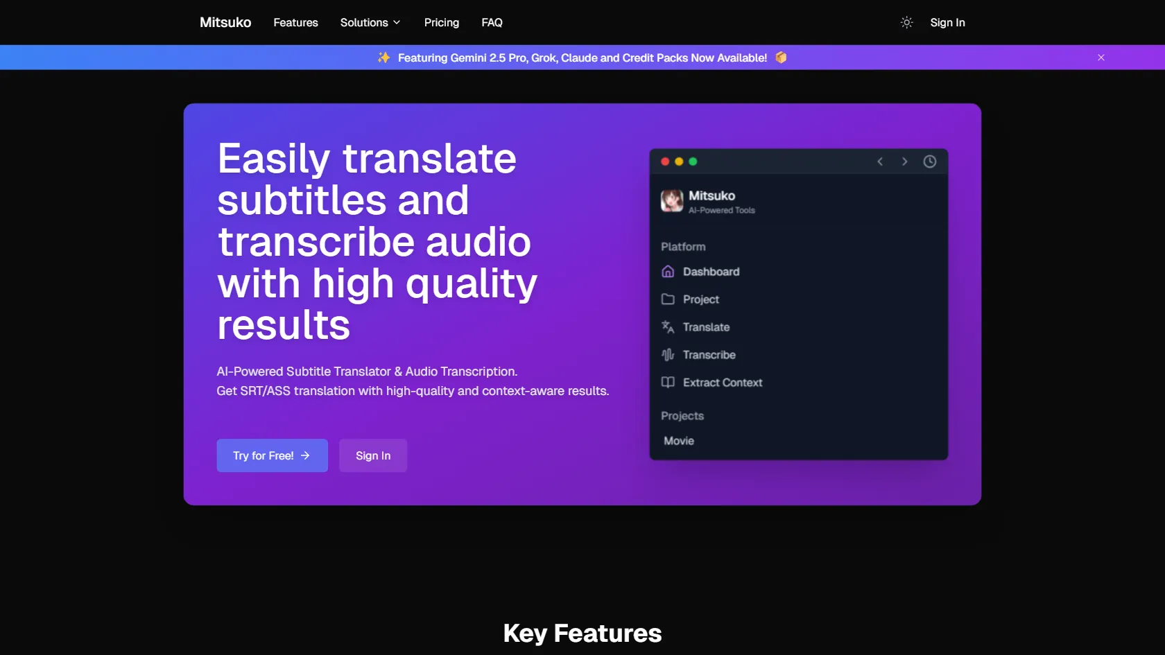 Screenshot or logo of Mitsuko tool