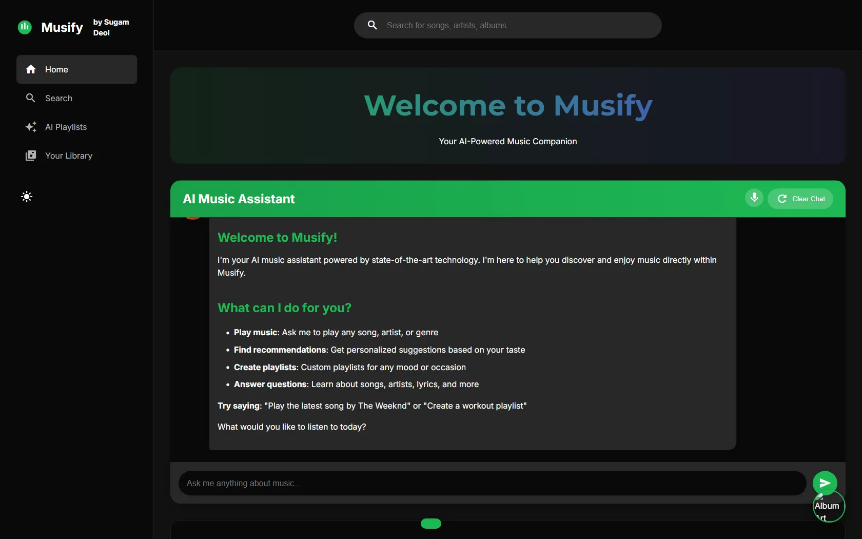 Screenshot or logo of Musify tool