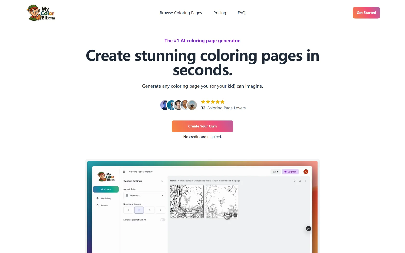 Screenshot or logo of My Color Elf tool