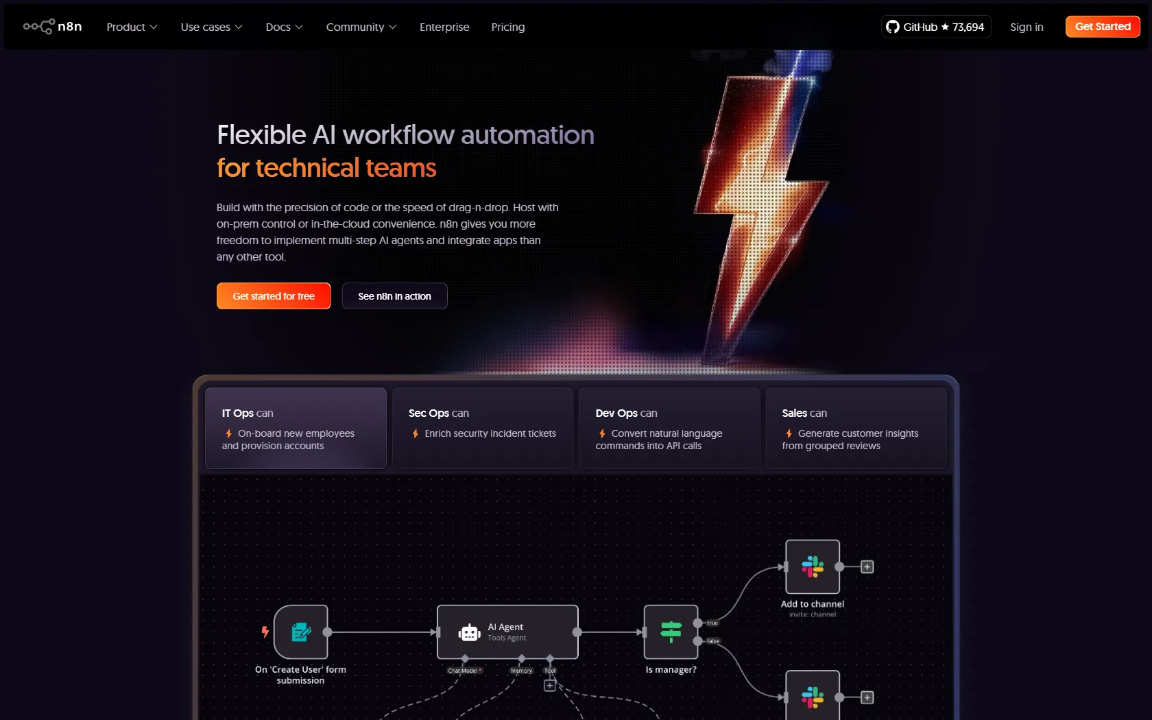 Screenshot or logo of n8n tool