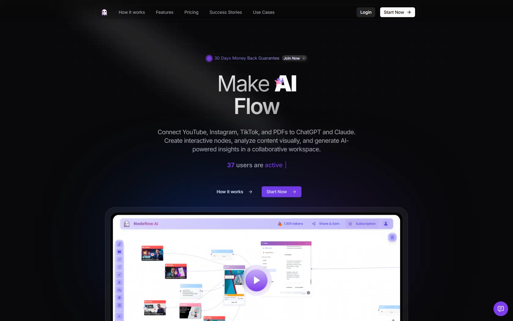 Screenshot or logo of Nodeflow AI tool