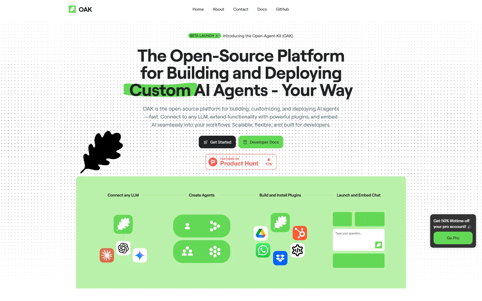 Screenshot or logo of OAK tool