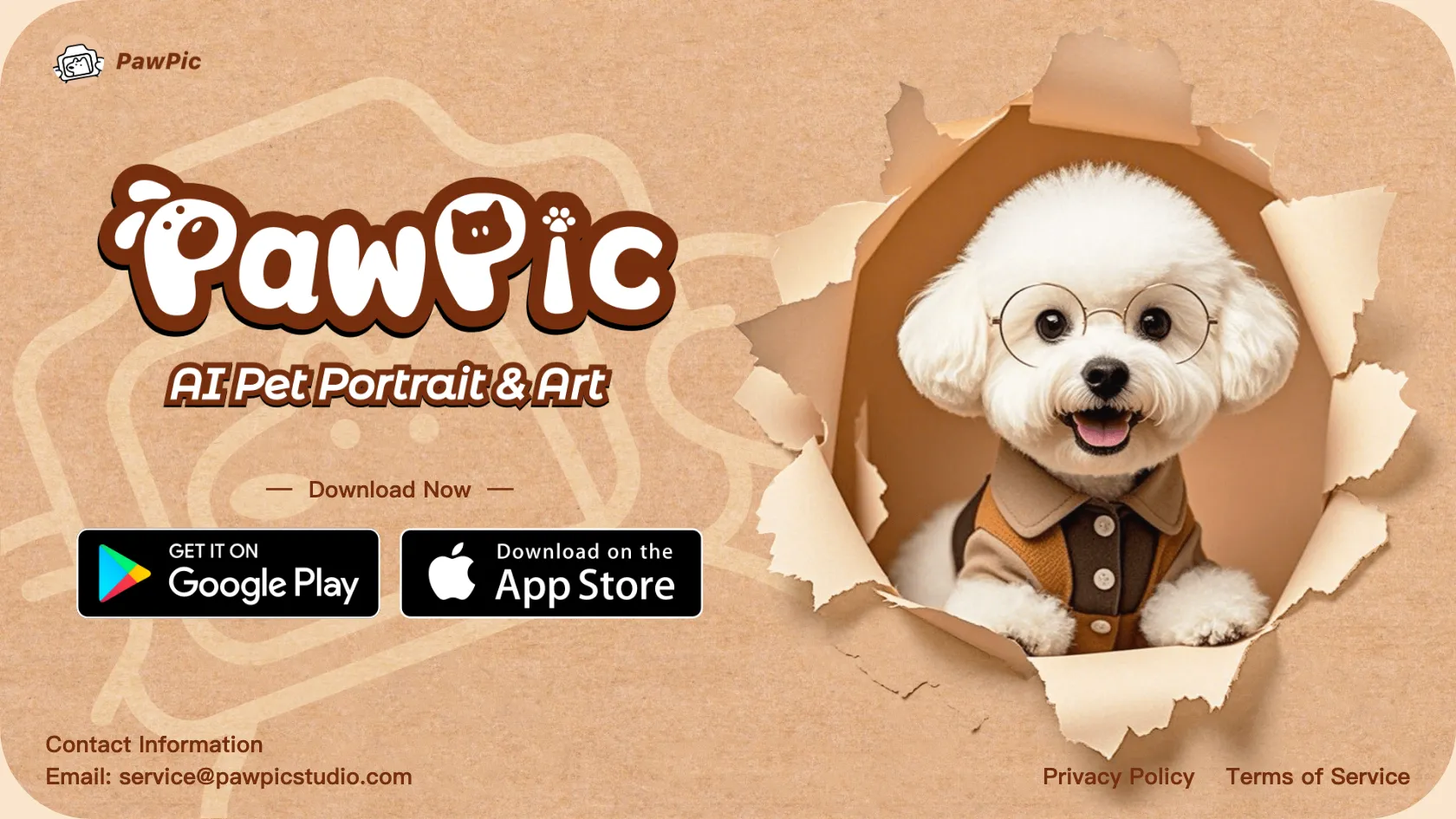 Screenshot or logo of PawPic tool