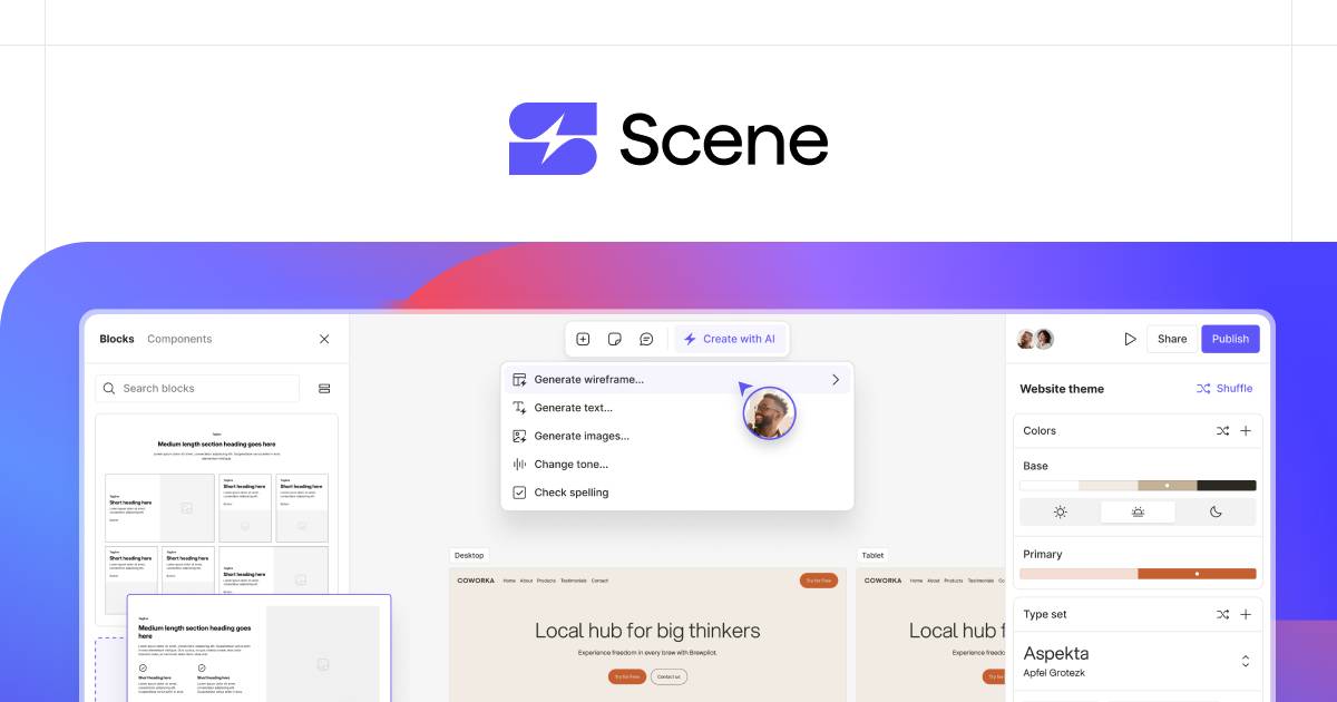 Screenshot or logo of Scene tool