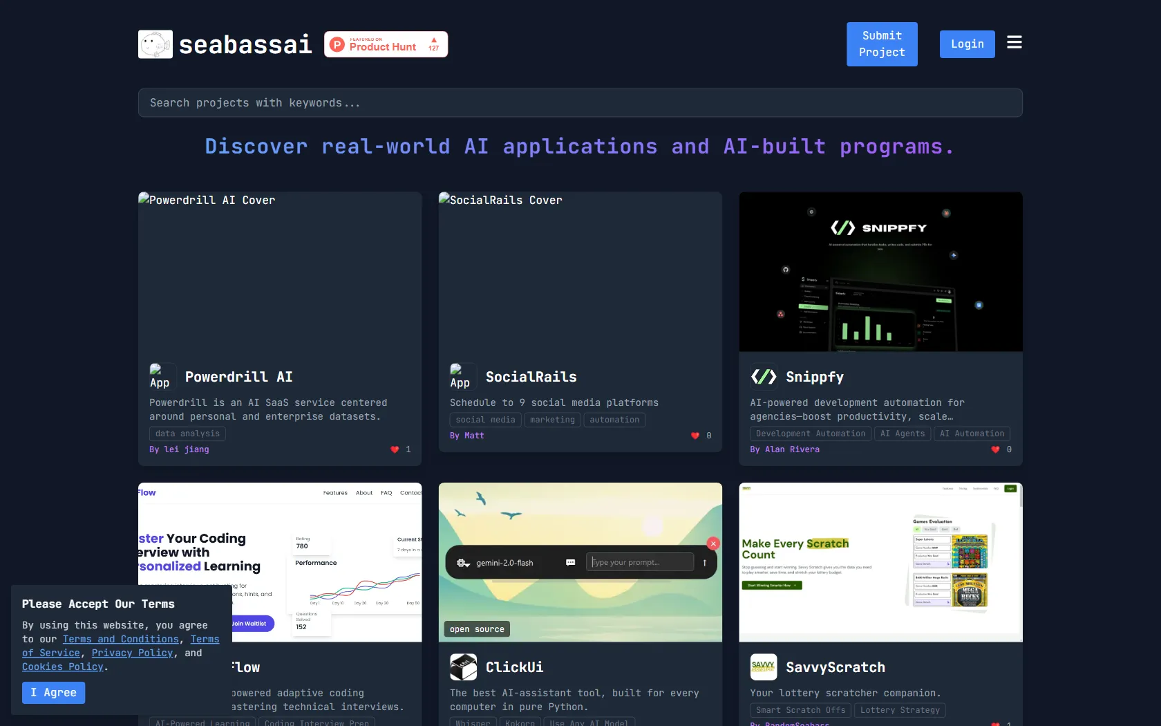 Screenshot or logo of Seabass AI tool