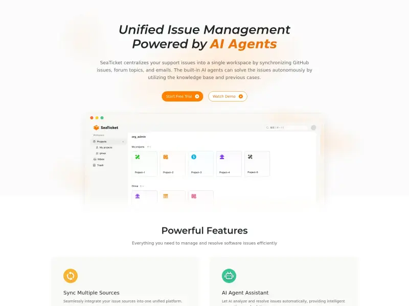 Screenshot or logo of SeaTicket tool