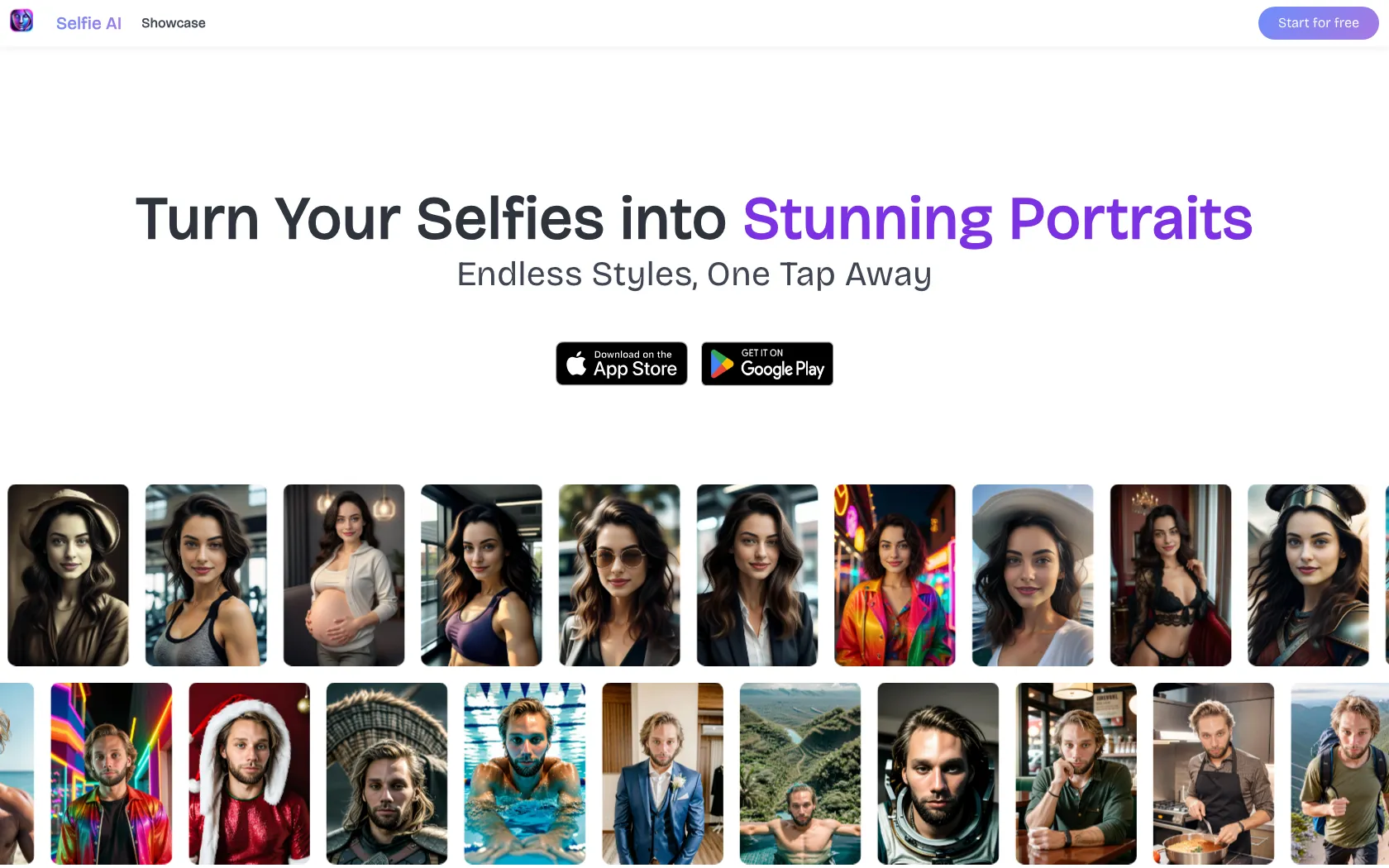 Screenshot or logo of Selfie AI tool