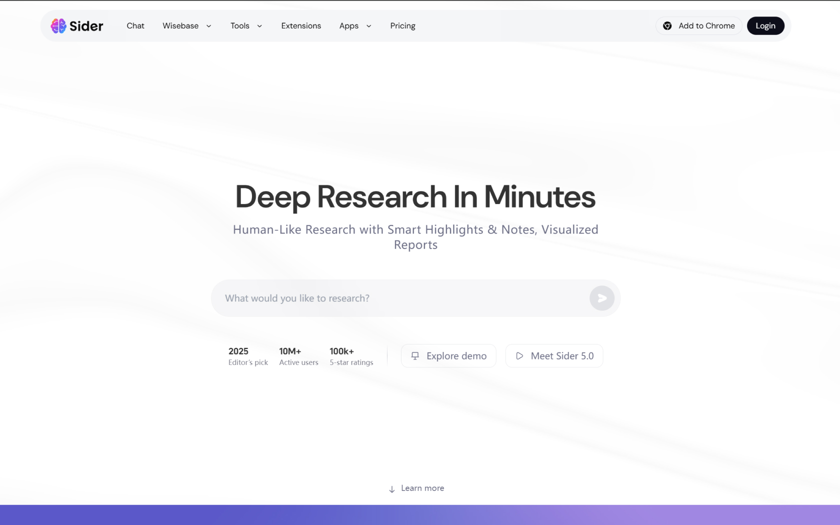 Screenshot or logo of Sider tool