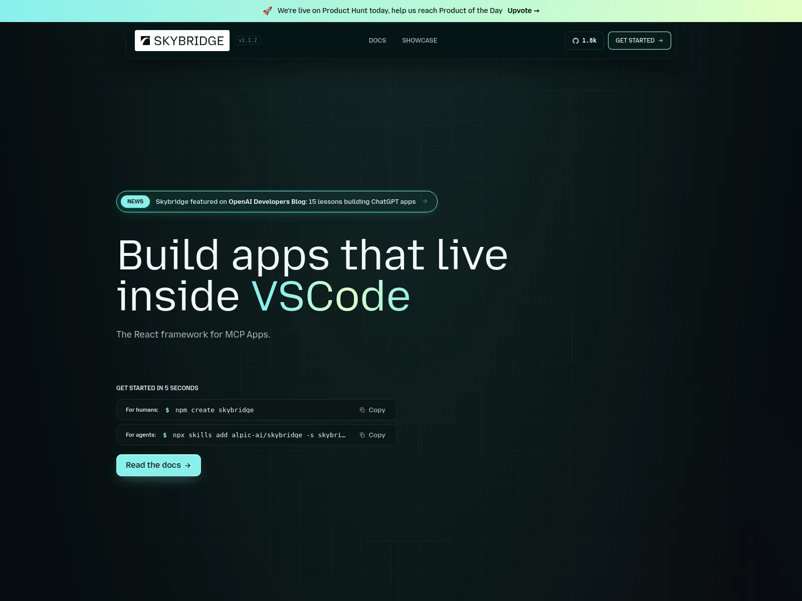Skybridge screen shot