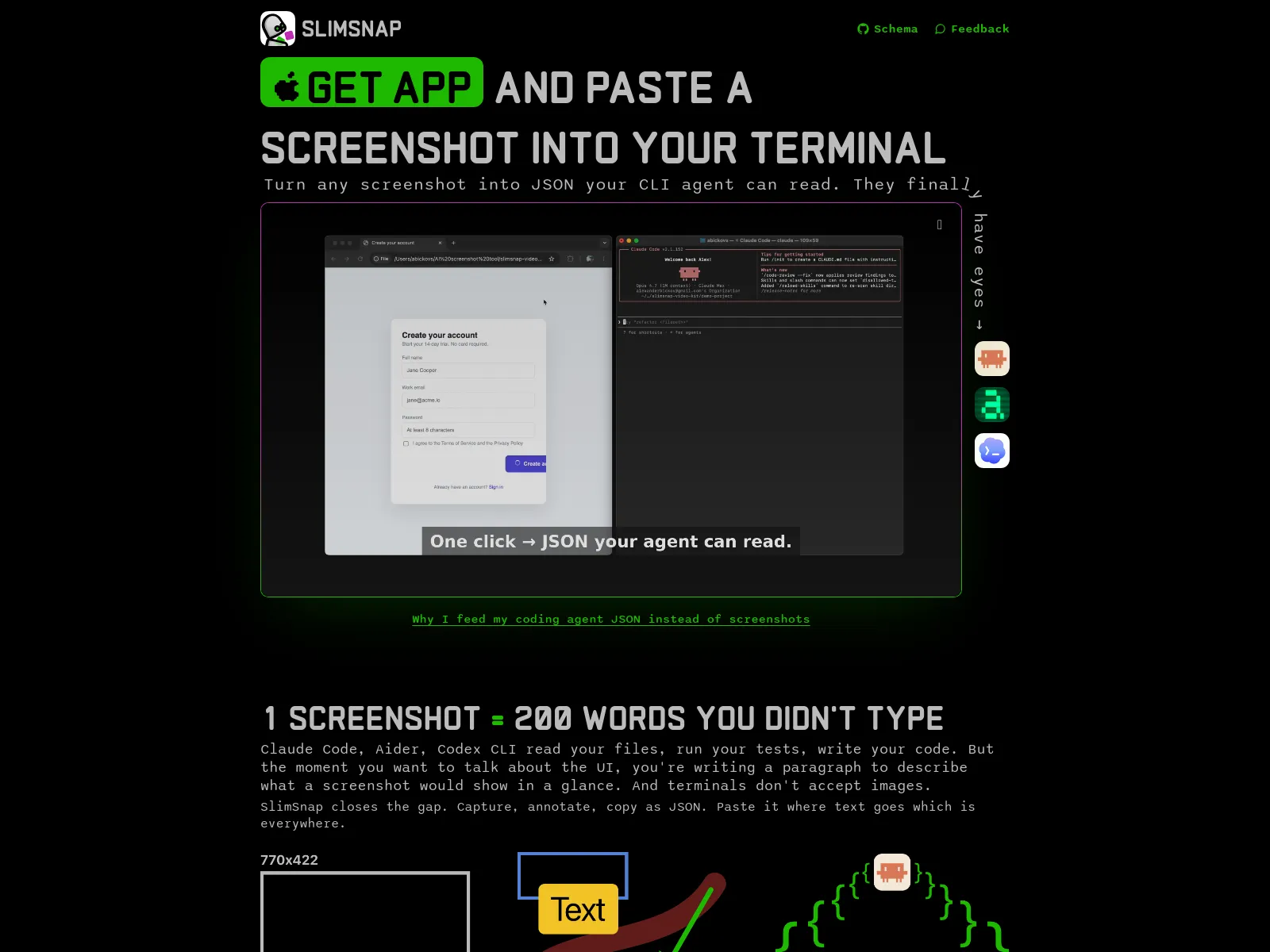 SlimSnap screen shot