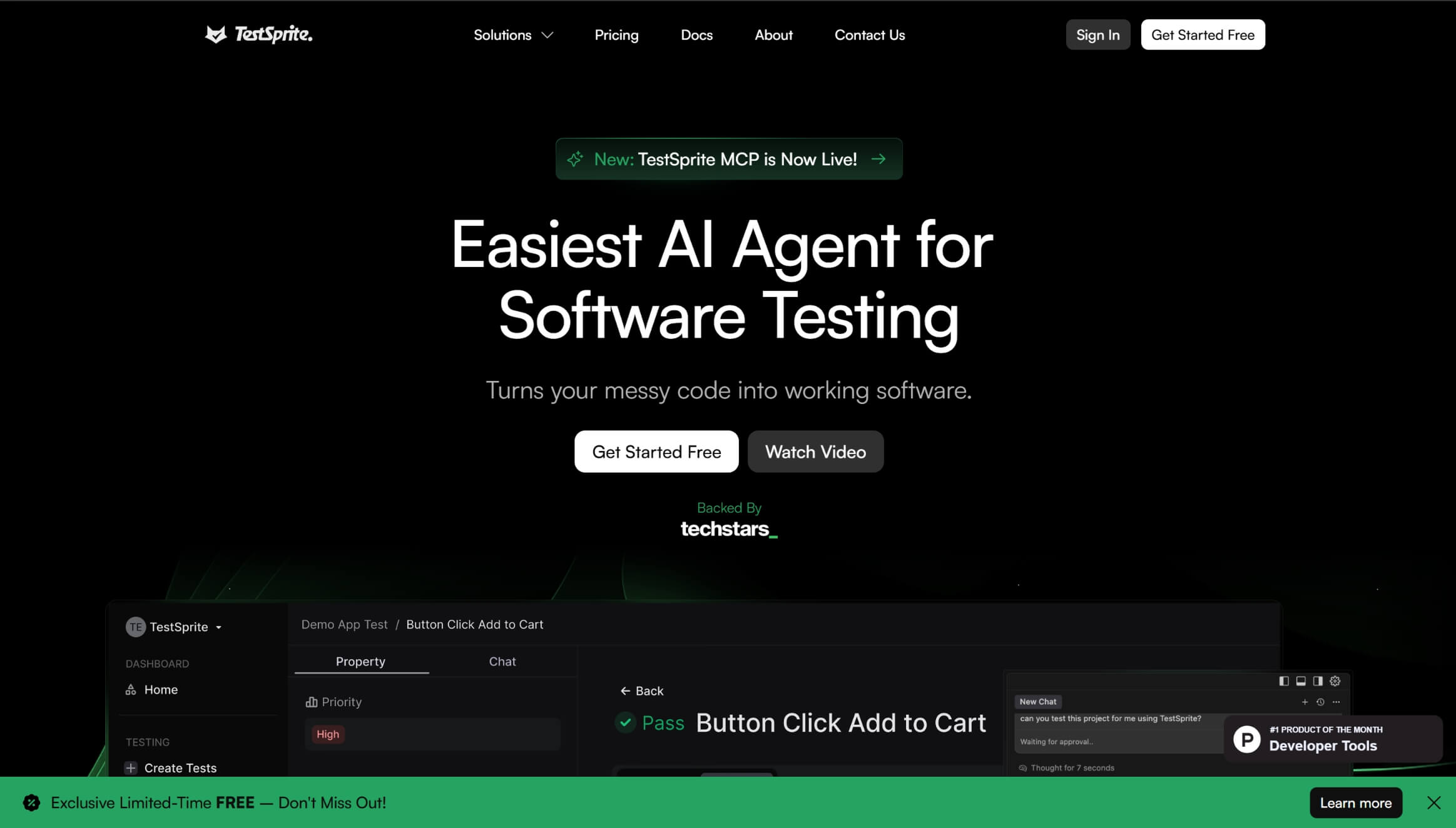 TestSprite screen shot
