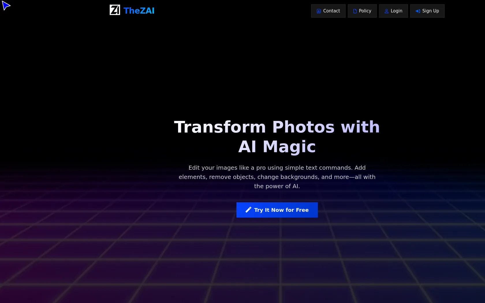 Screenshot or logo of TheZAI tool