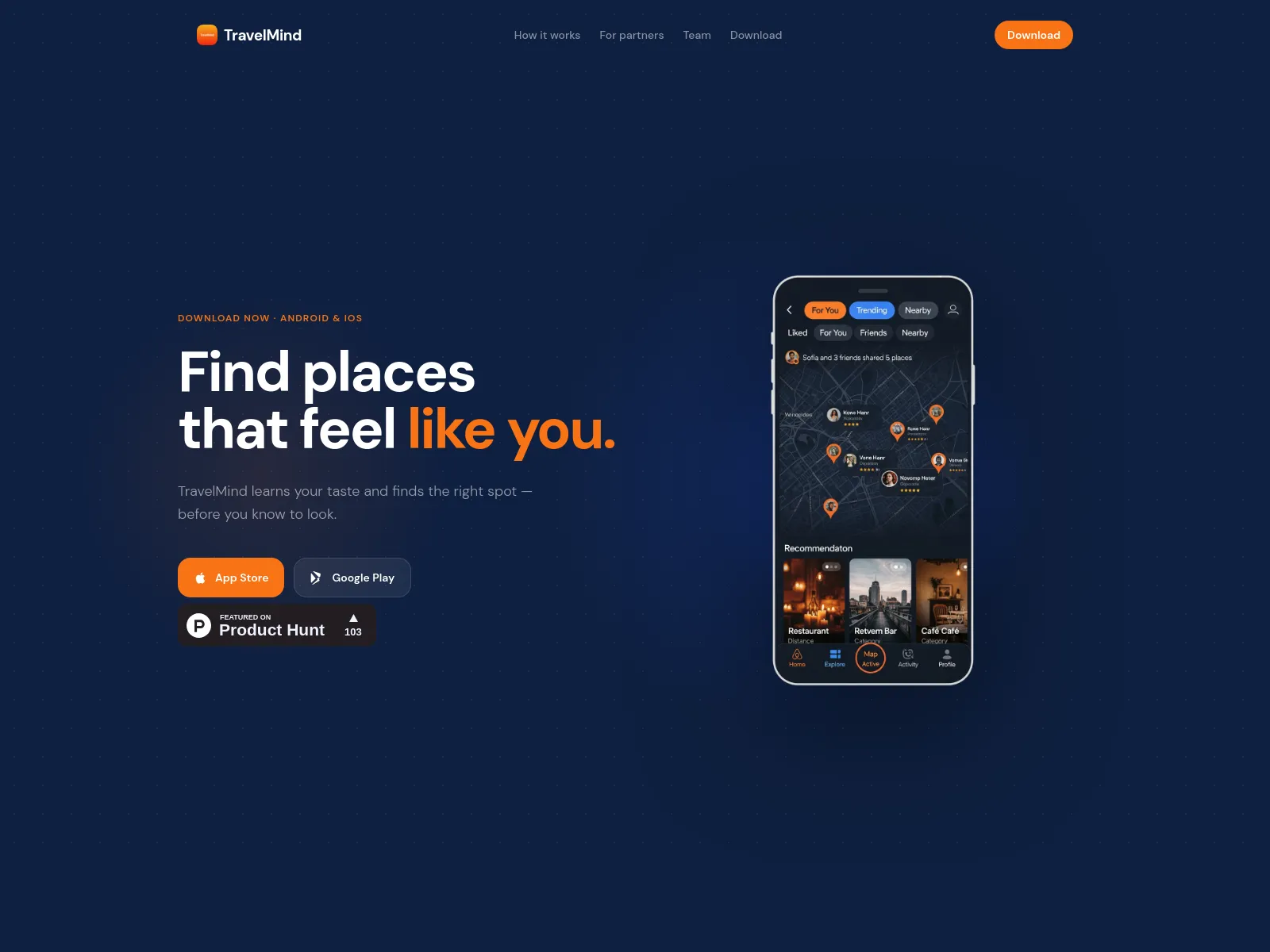 TravelMind screen shot