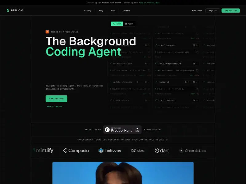 Screenshot or logo of Replicas tool