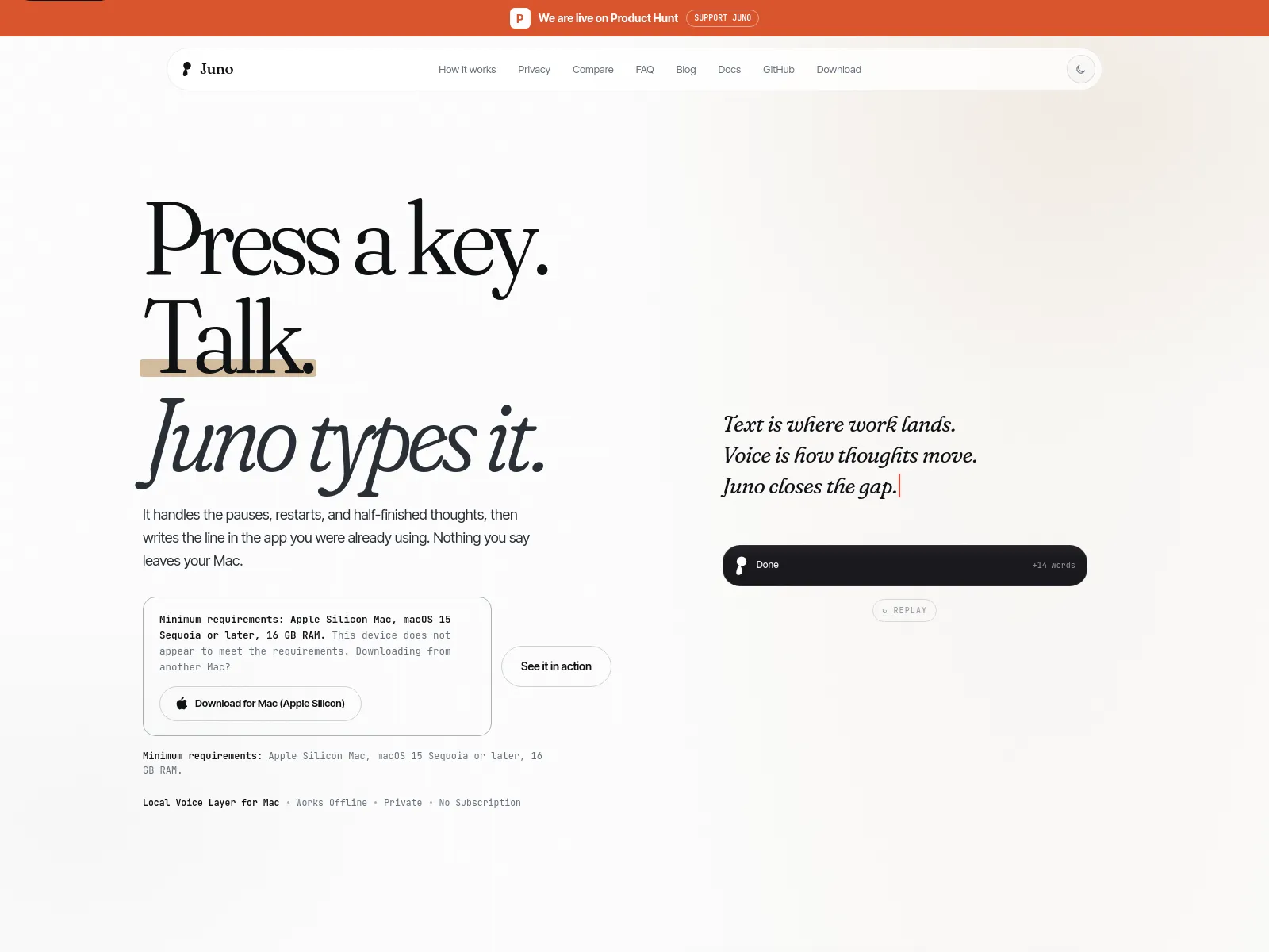 Juno screen shot