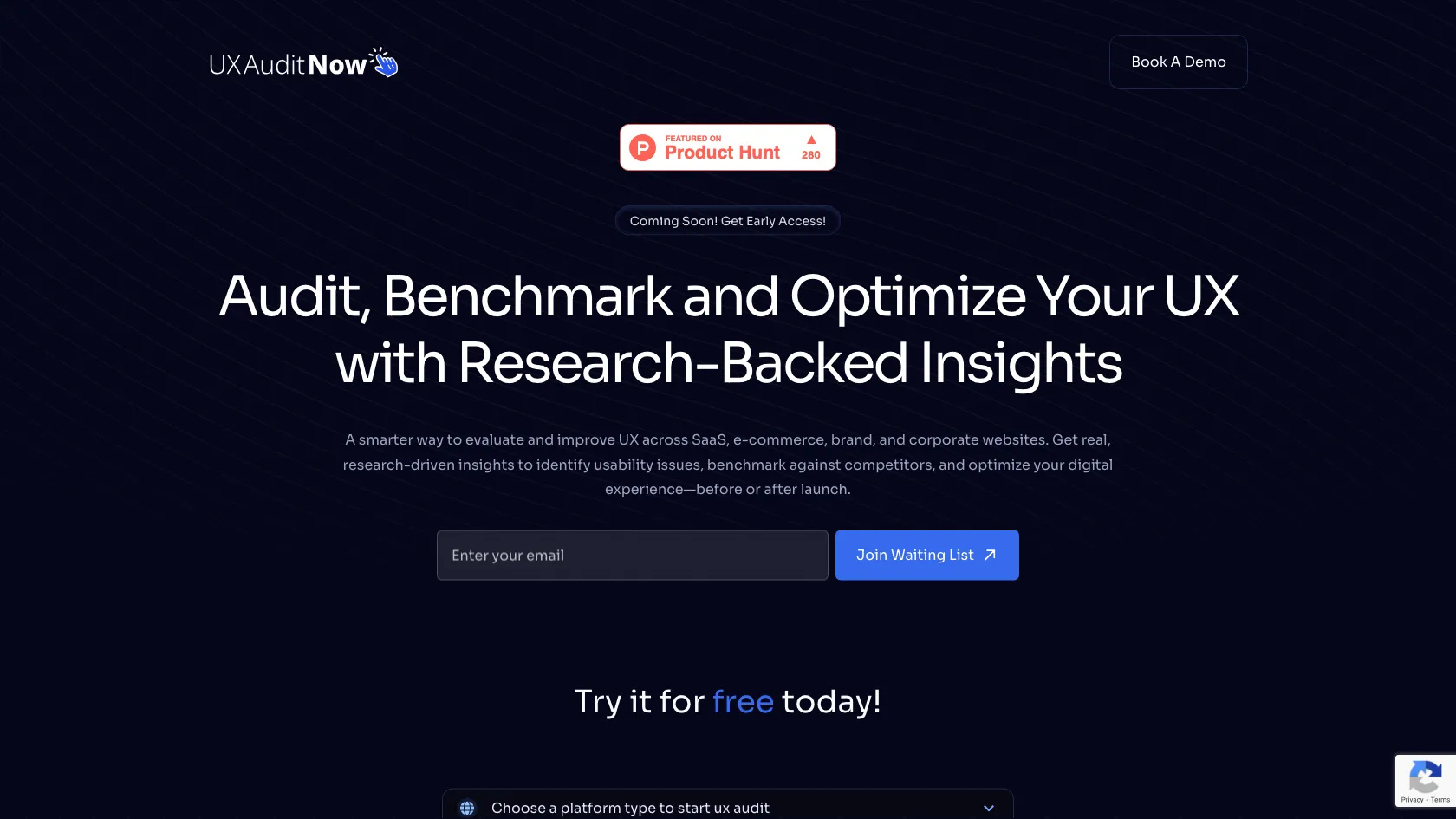Screenshot or logo of UXAudit.Now tool