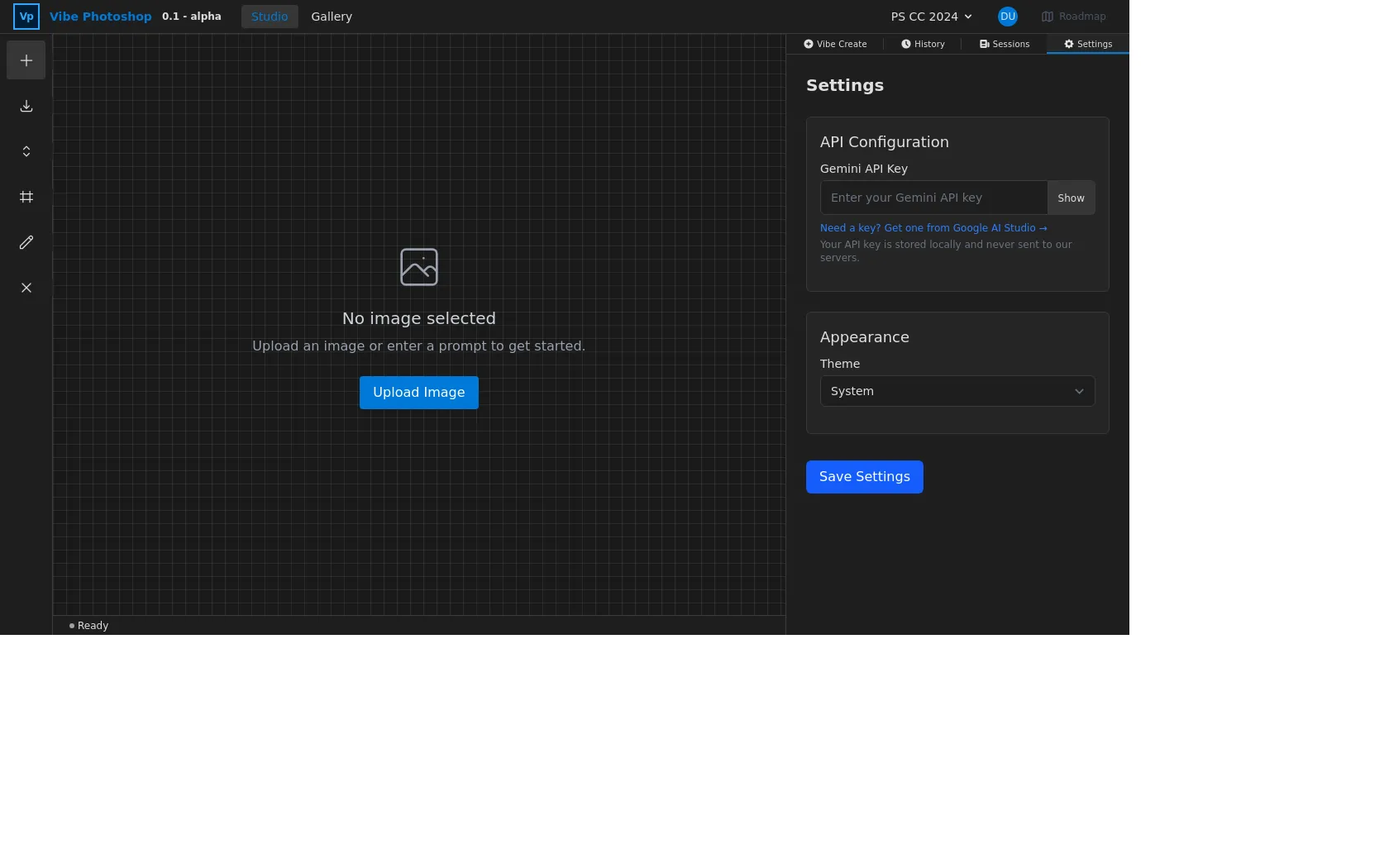Screenshot or logo of Vibe Photoshop tool