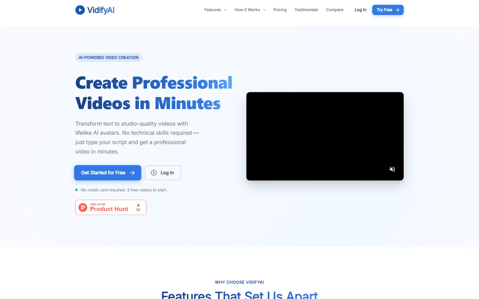 Screenshot or logo of VidifyAI tool