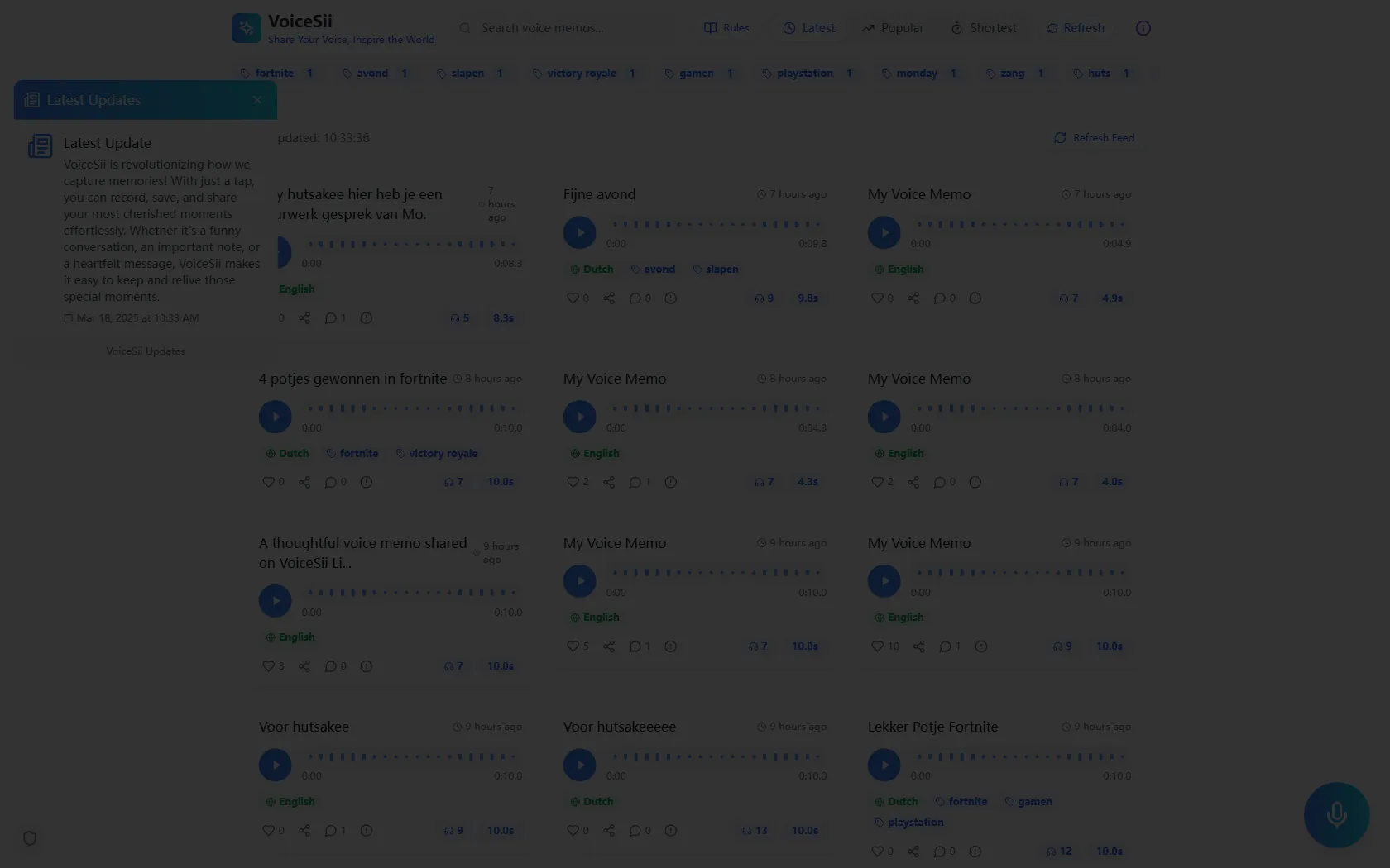 VoiceSii screen shot