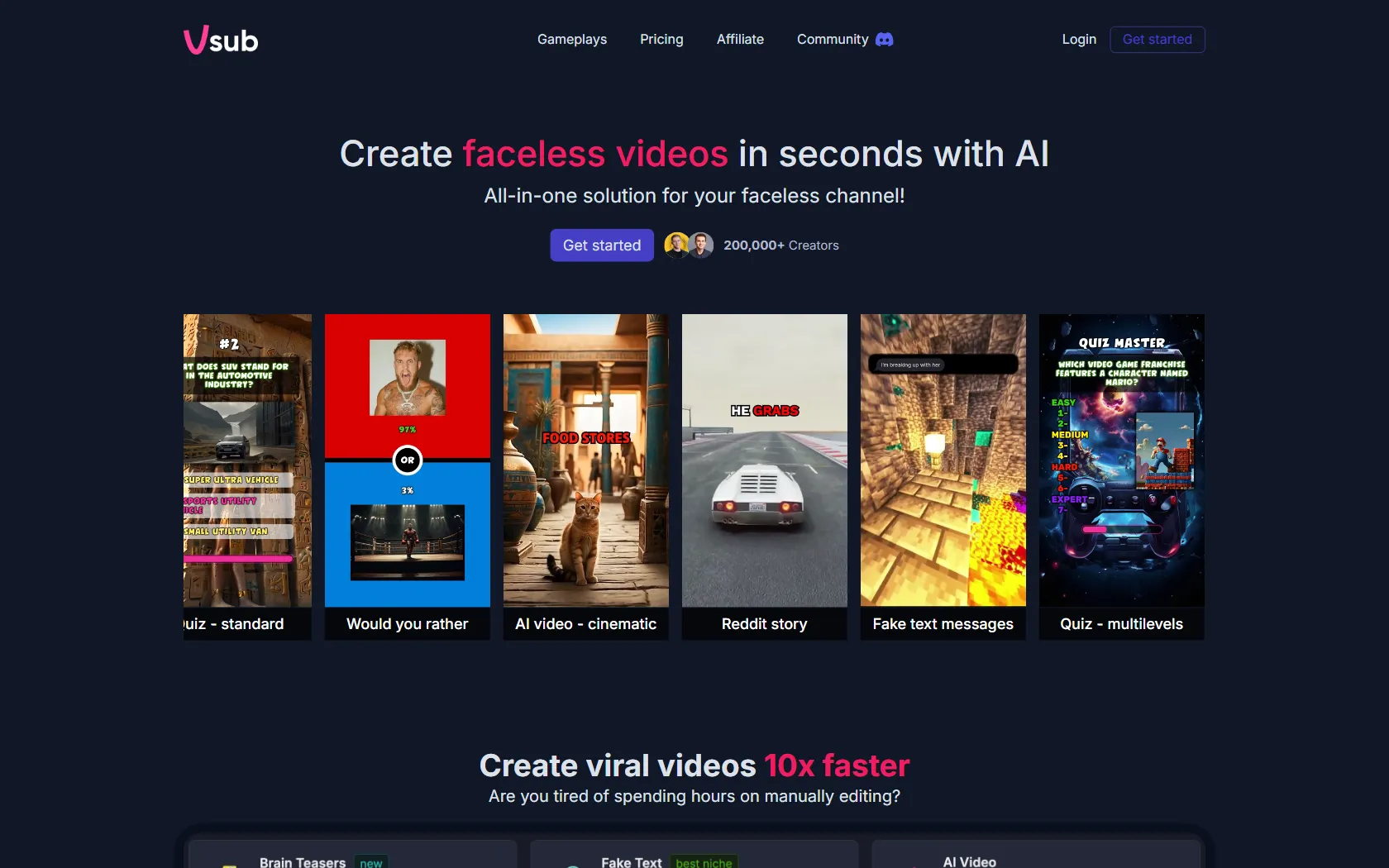 Screenshot or logo of Vsub tool