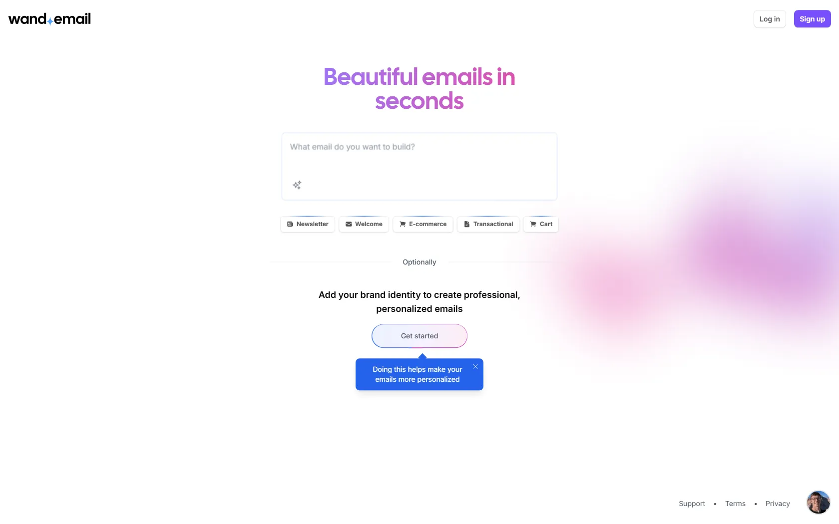 wand.email screen shot