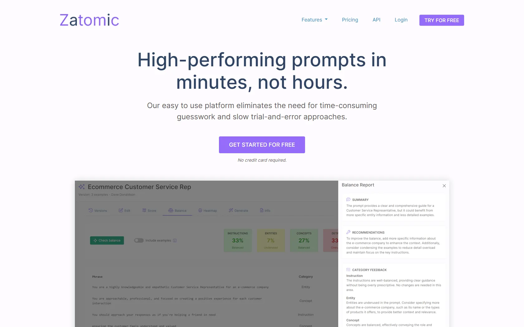 Screenshot or logo of Zatomic AI tool