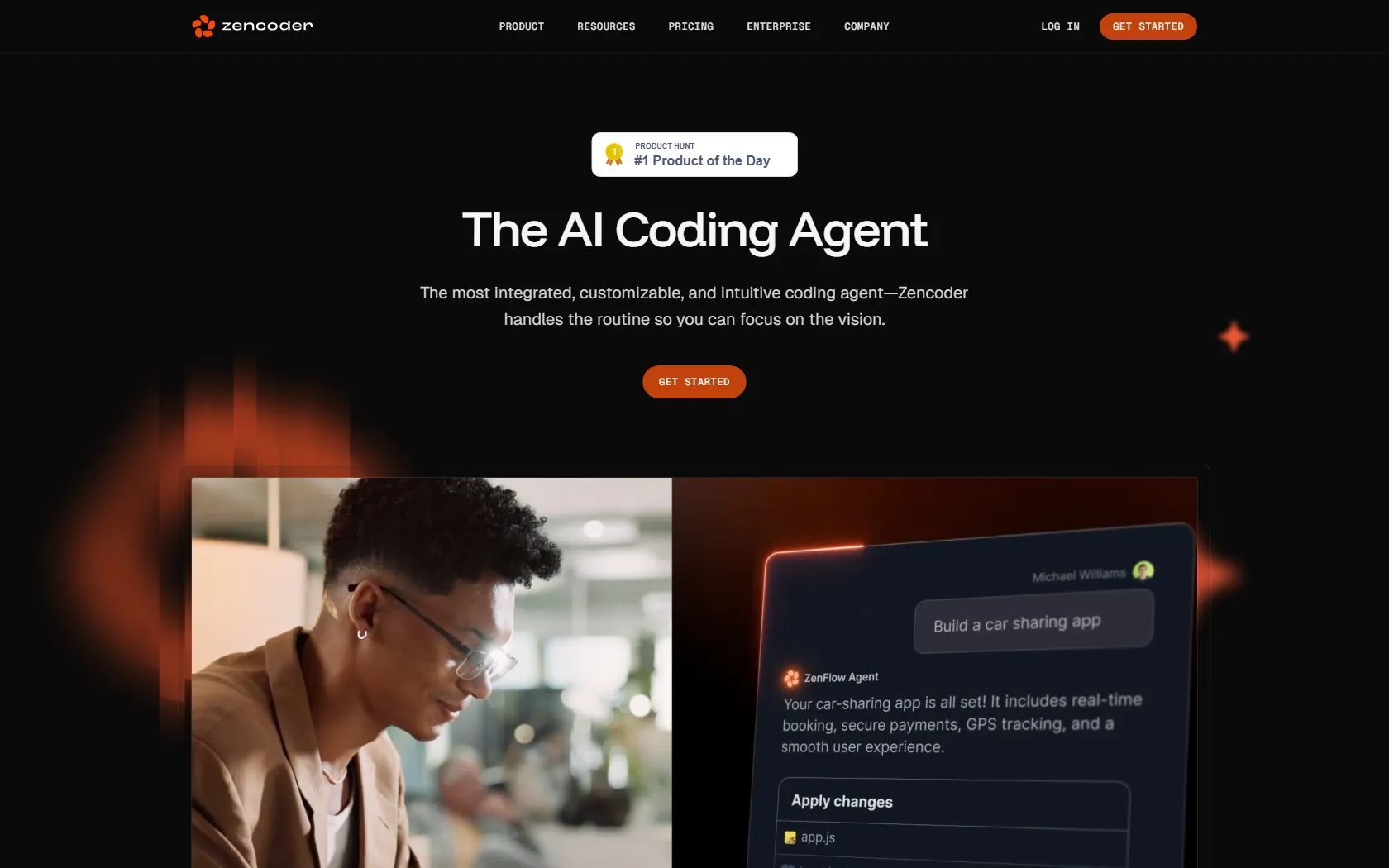 Screenshot or logo of Zencoder tool